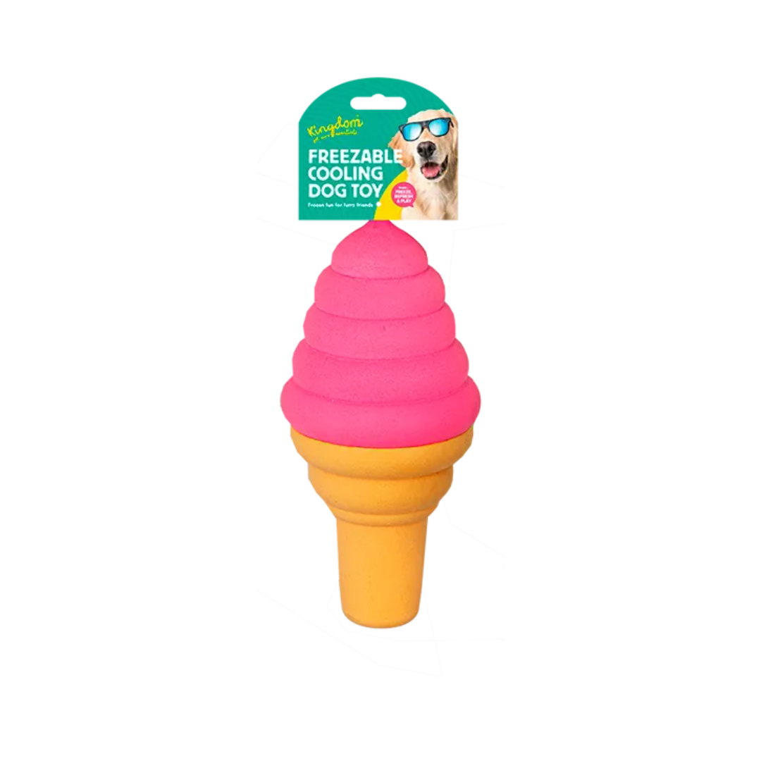 Freezable Ice Cream Cooling Dog Toy