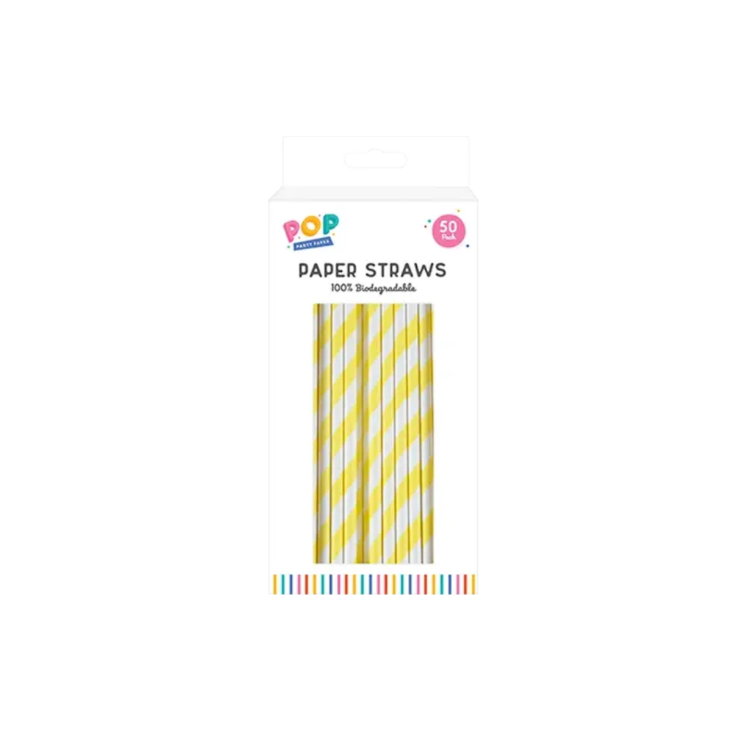 Bright Paper Straws | 50Pcs