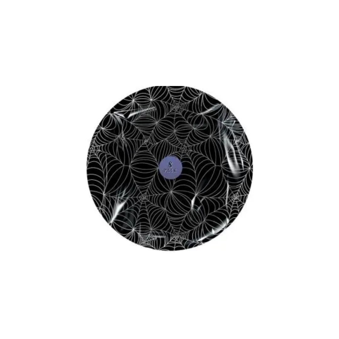Halloween Web Paper Plate