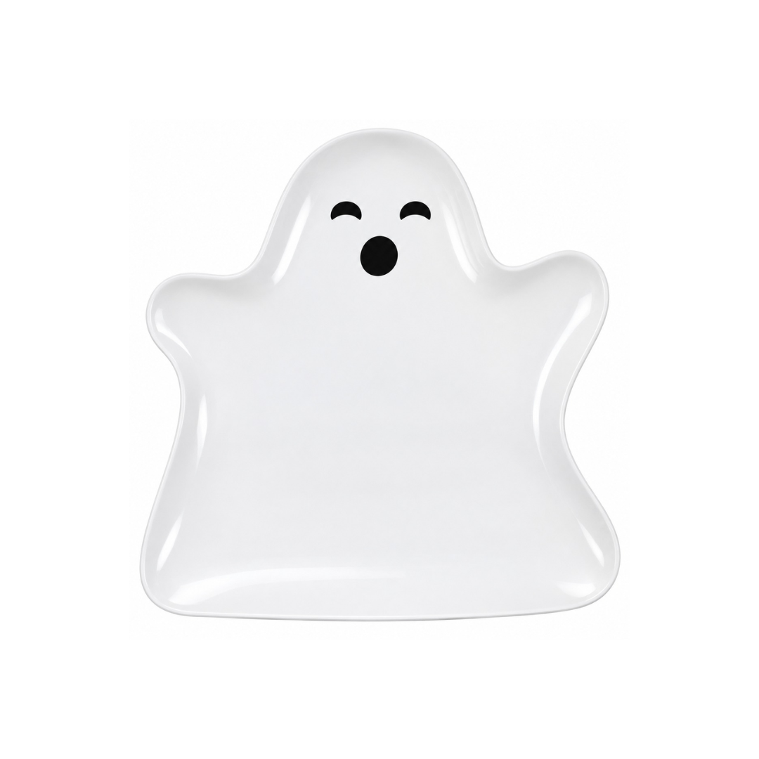 Spooky Ghost Plastic Plate