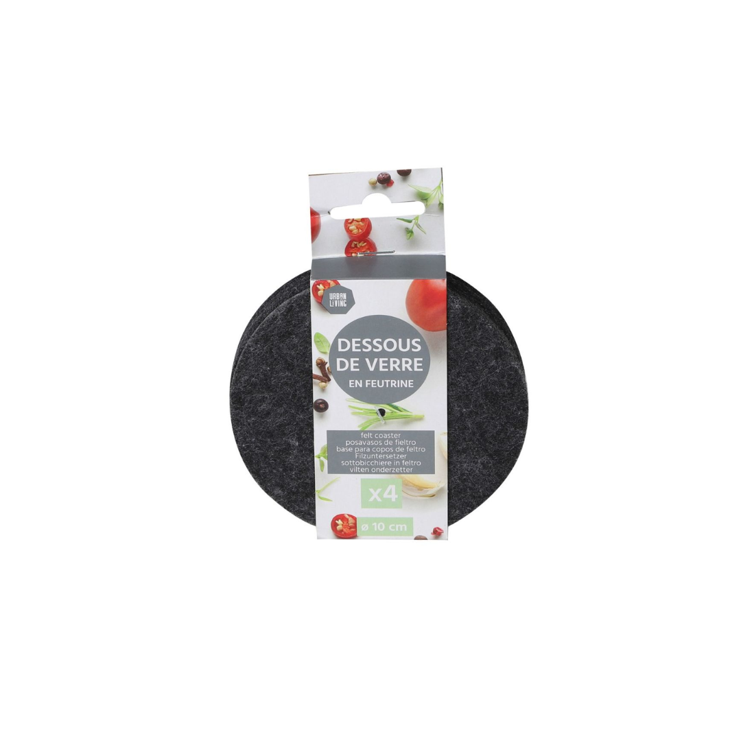 Urban Living Felt Coasters | 4Pcs