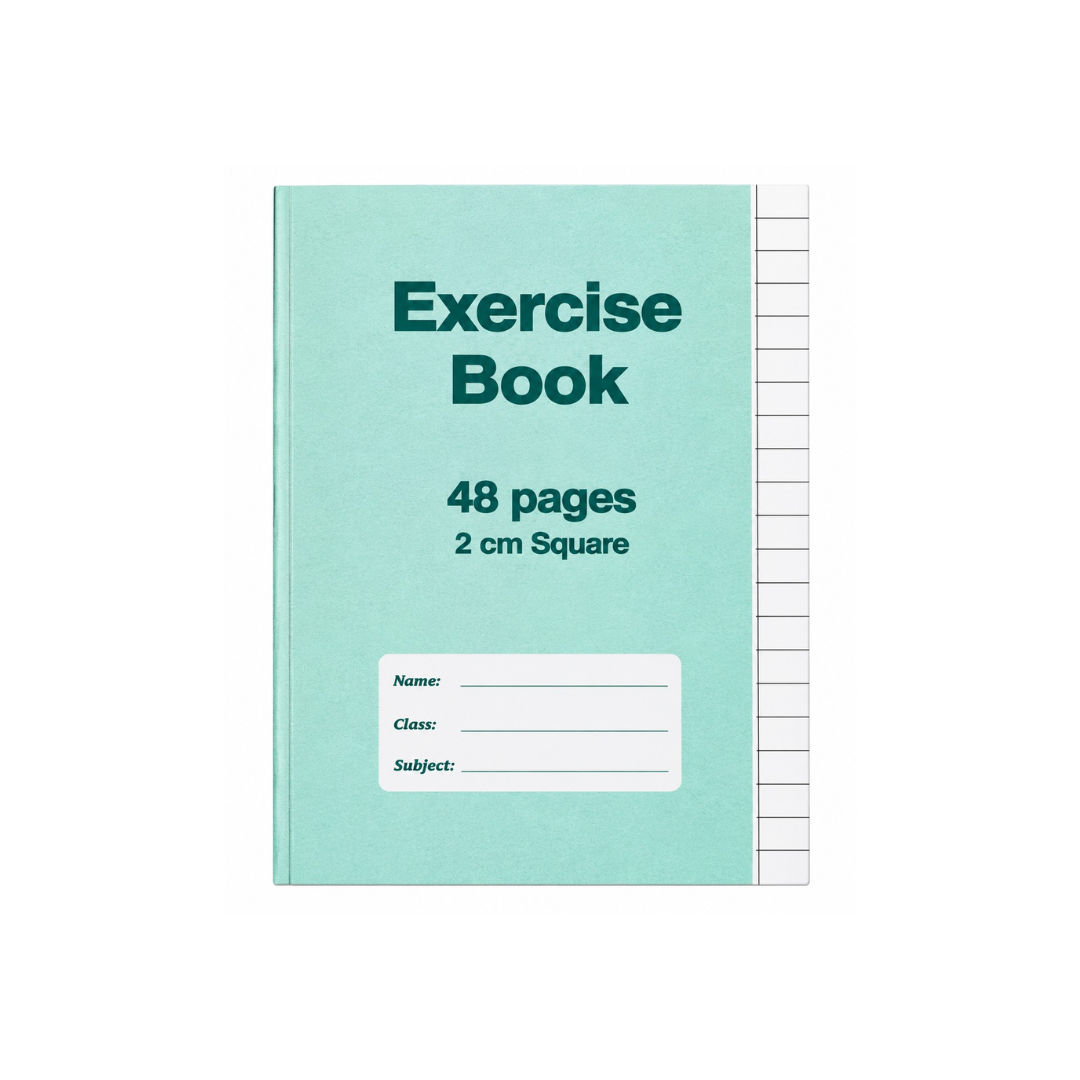 A5 Exercise Book 2CM Square 48 Pages  | Pack of 4