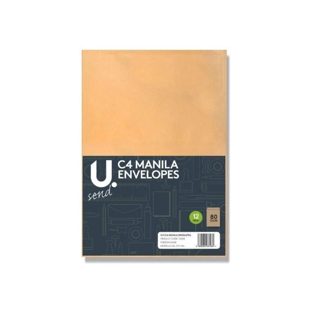 C4 Brown Manila Envelopes Peel & Seal | U.