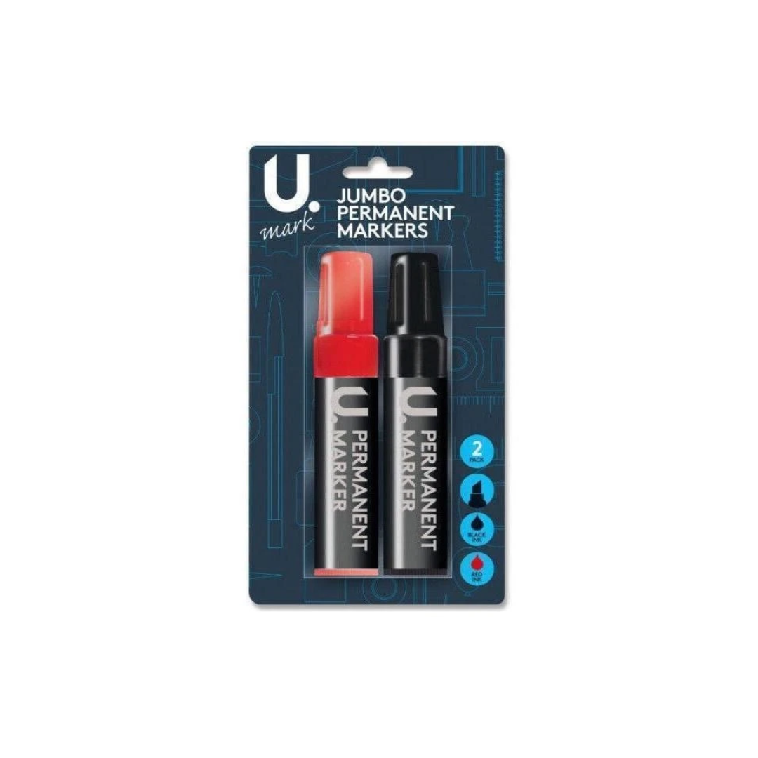 Jumbo Permanent Markers | Pack of 2