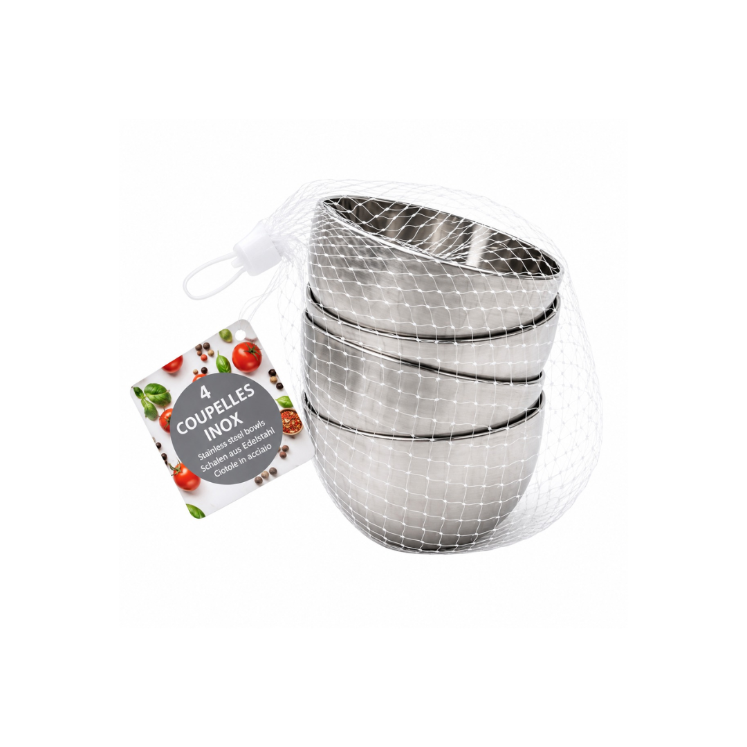 Urban Living Small Stainless Steel Bowls | 4Pcs