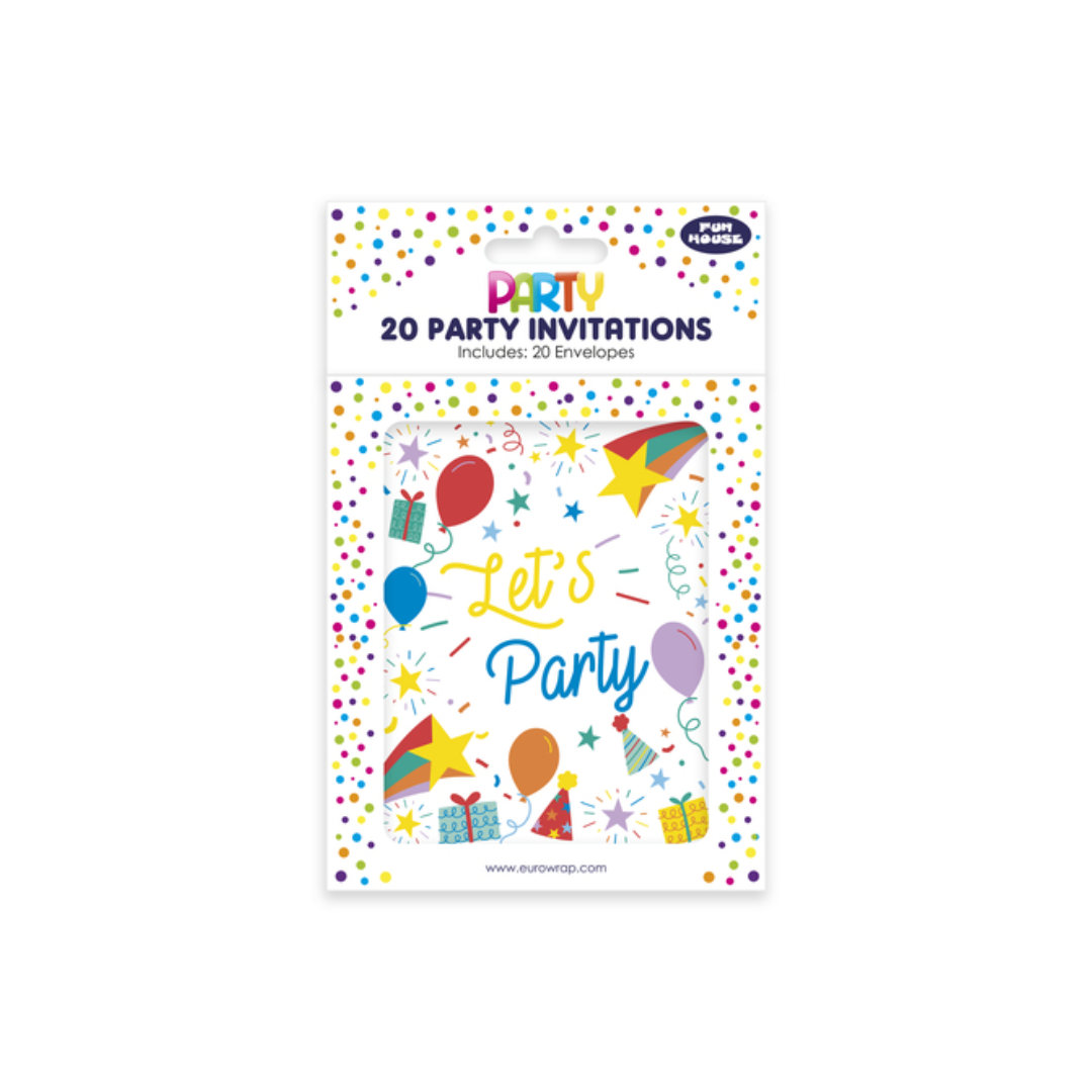 Let's Party! Invites | 20Pcs