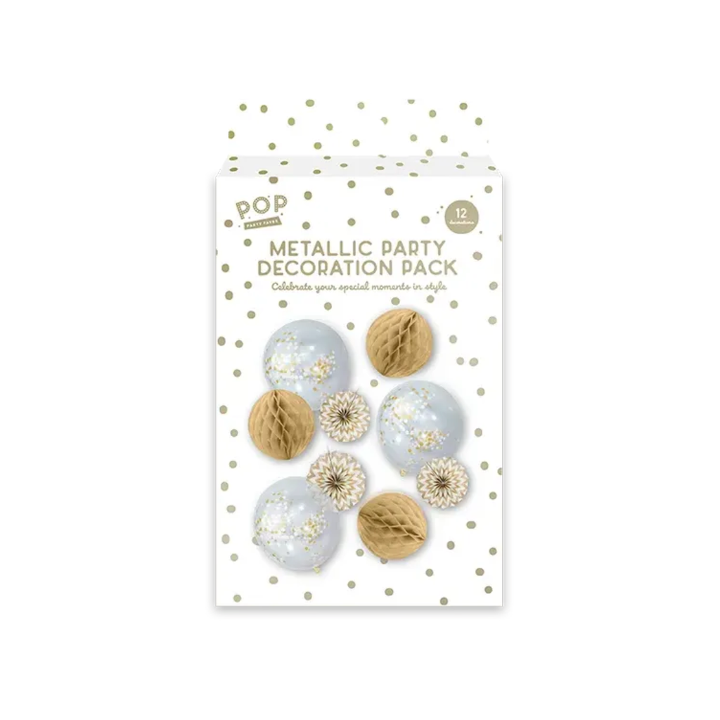 Metallic Party Decoration | 12Pcs