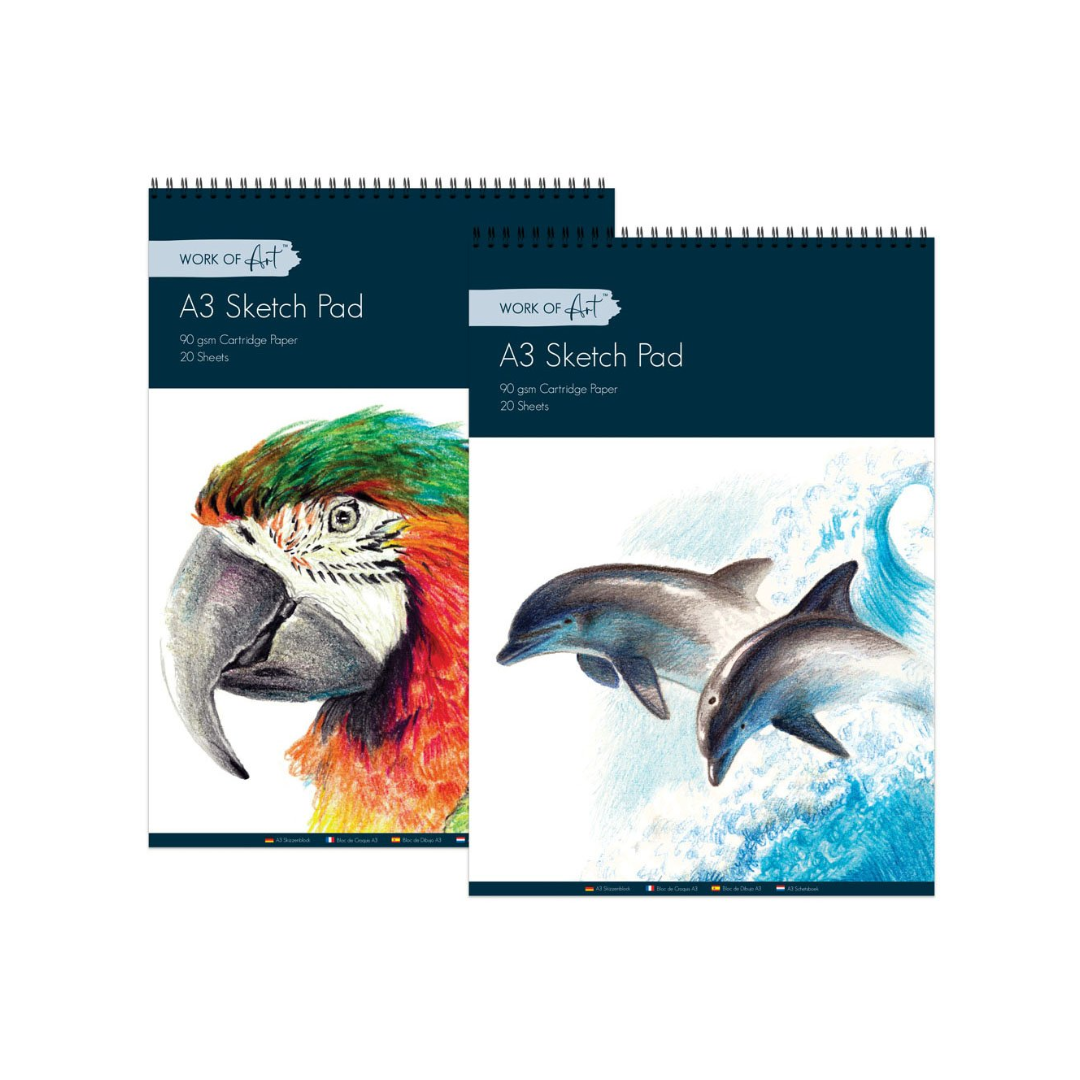A3 Spiral Sketch Pad | 20 Sheet