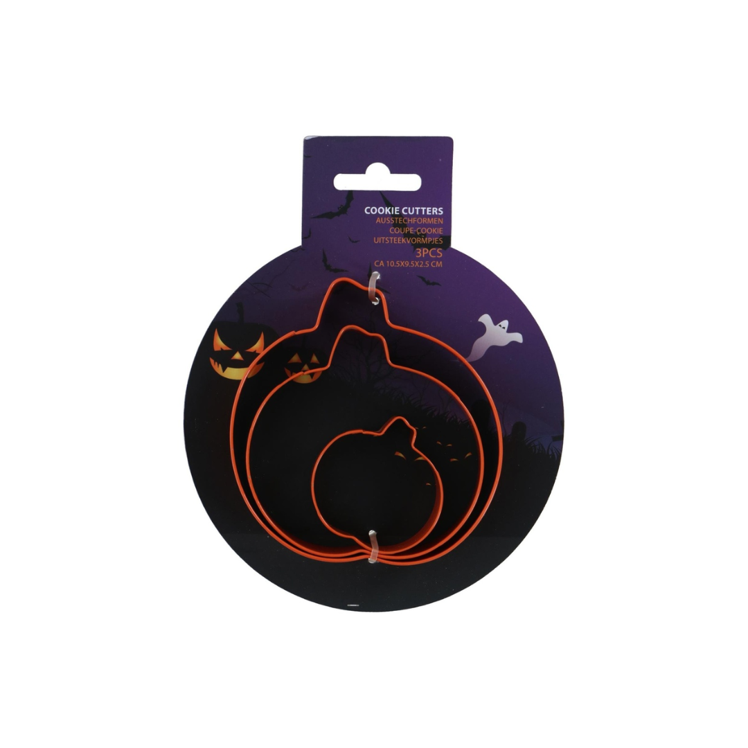 Halloween Pumpkin Cookie Cutters | Set of 3