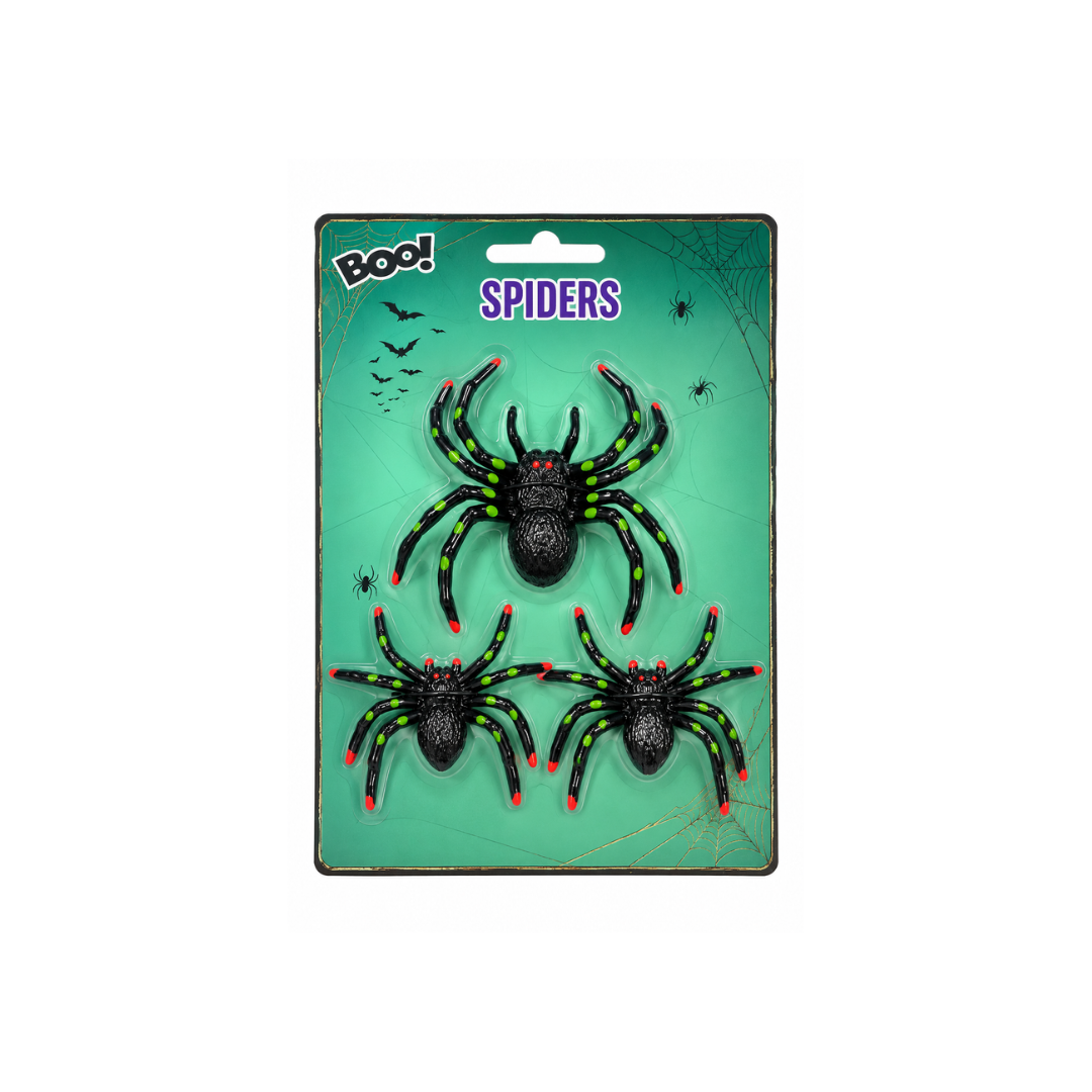 Plastic Spiders | 3Pcs