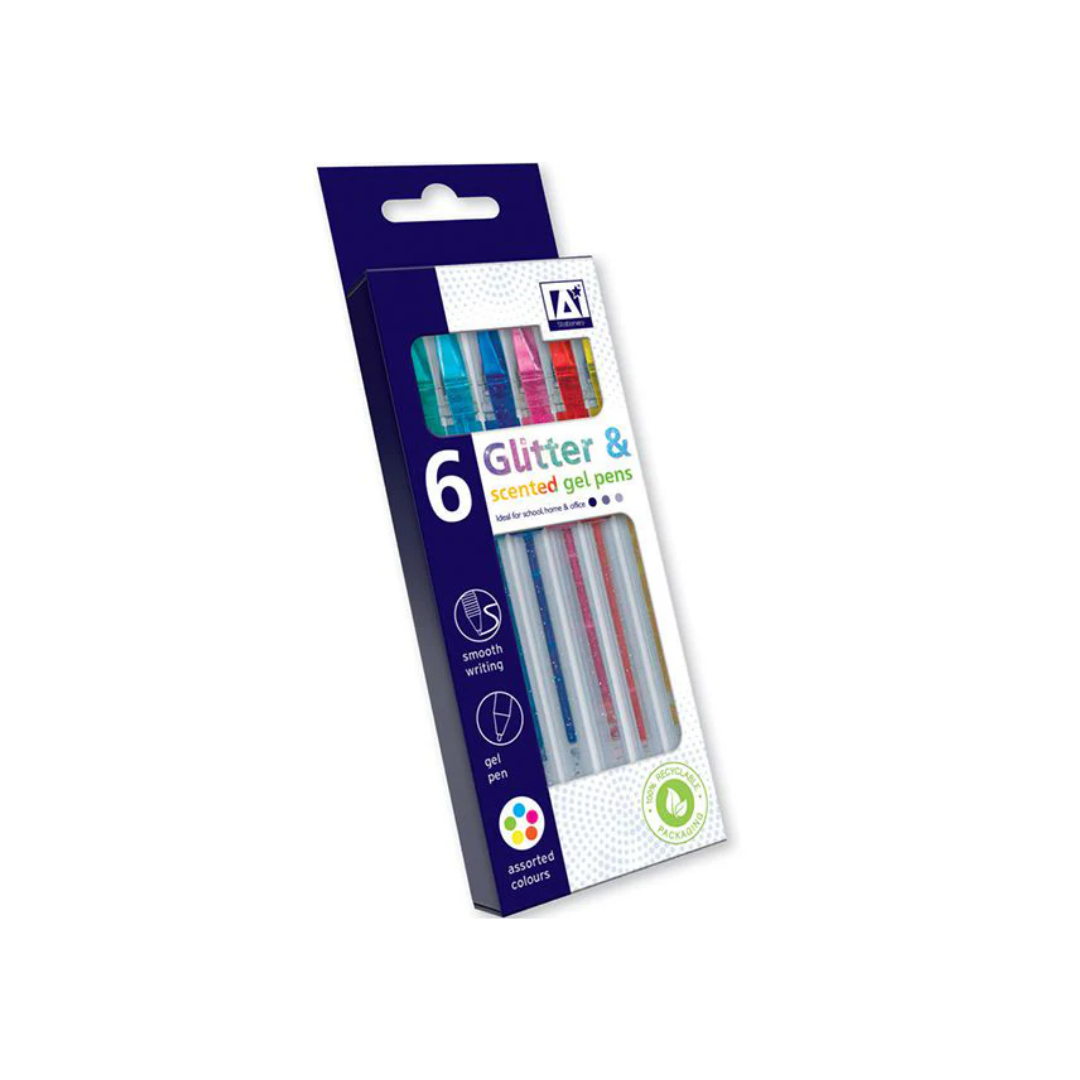 Glitter & Scented Gel Pens | Pack of 6