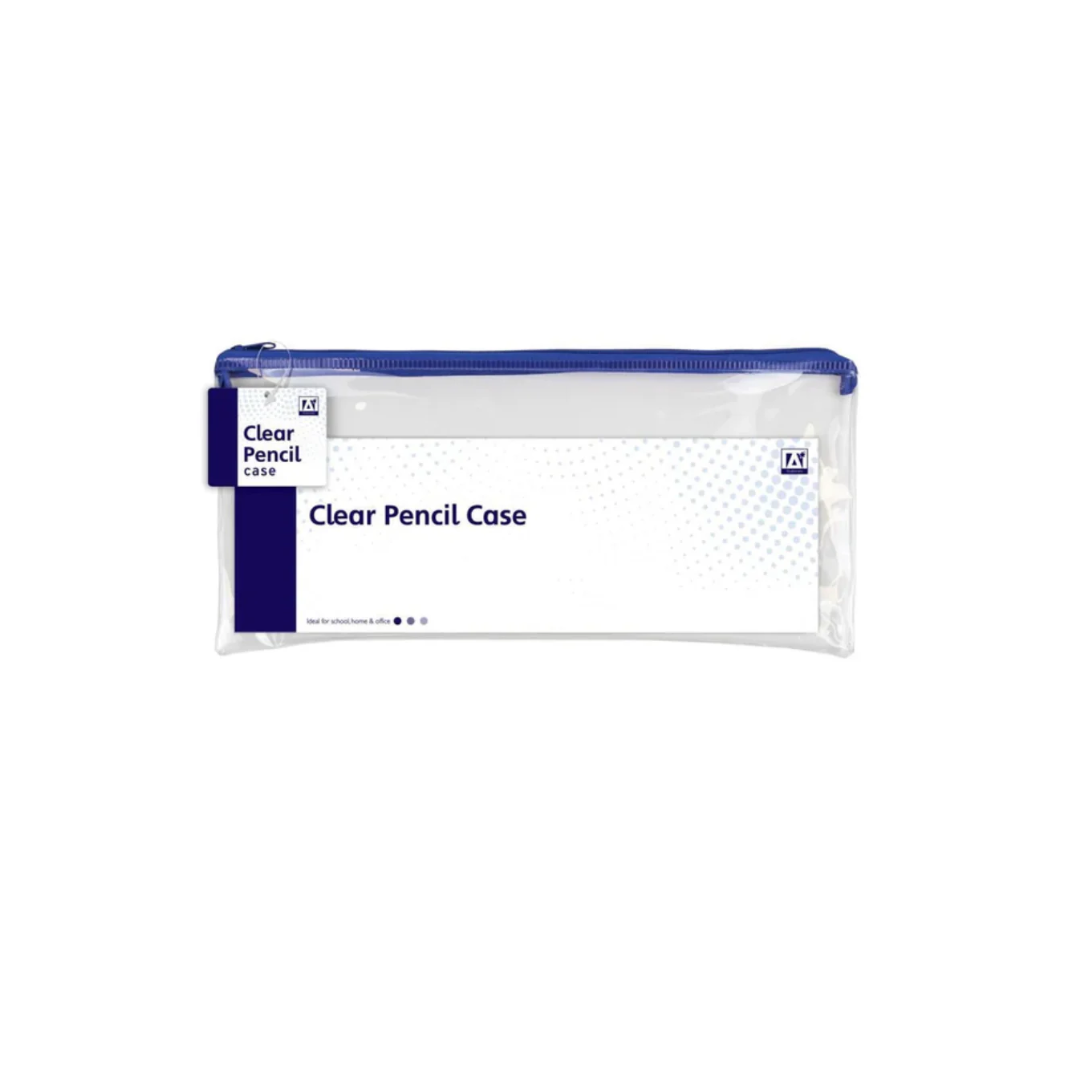 Clear Flat Exam Pencil Case| 31 CM