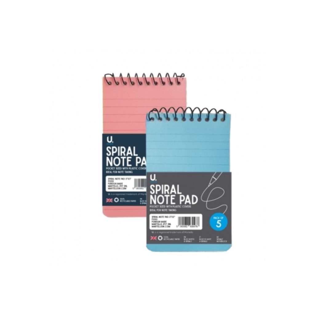 5"x 3" Spiral Note Sheets | Pack of 5