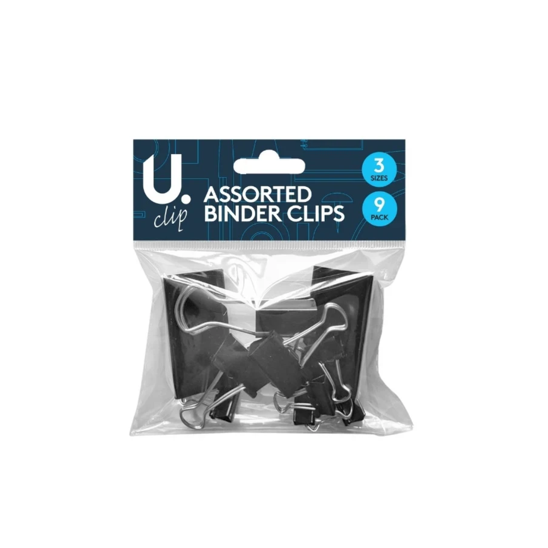 Assorted Binder Clips | 9Pcs
