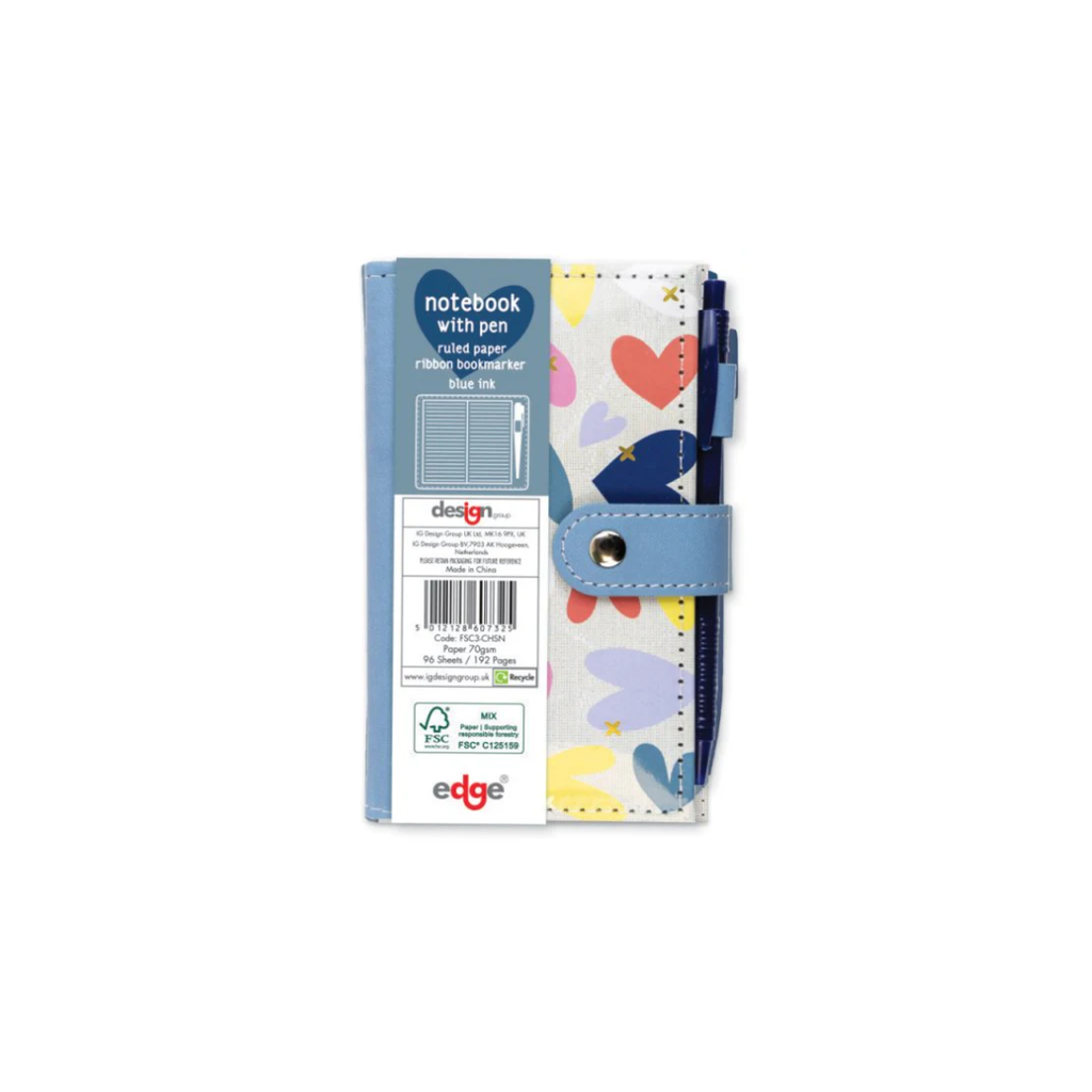 Notebook With Pen | Heart Design