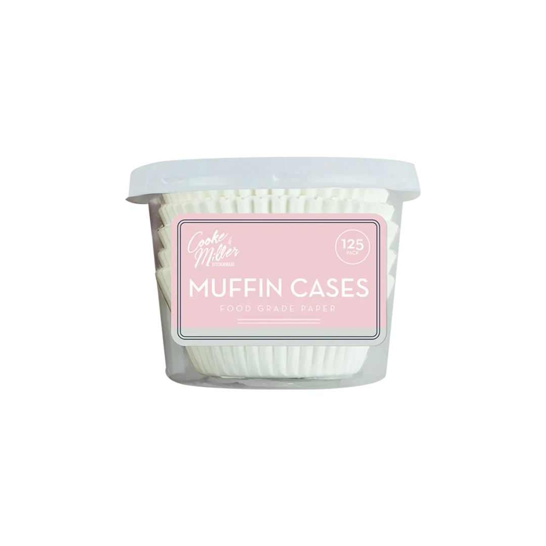 White Muffin Cases | 125Pcs