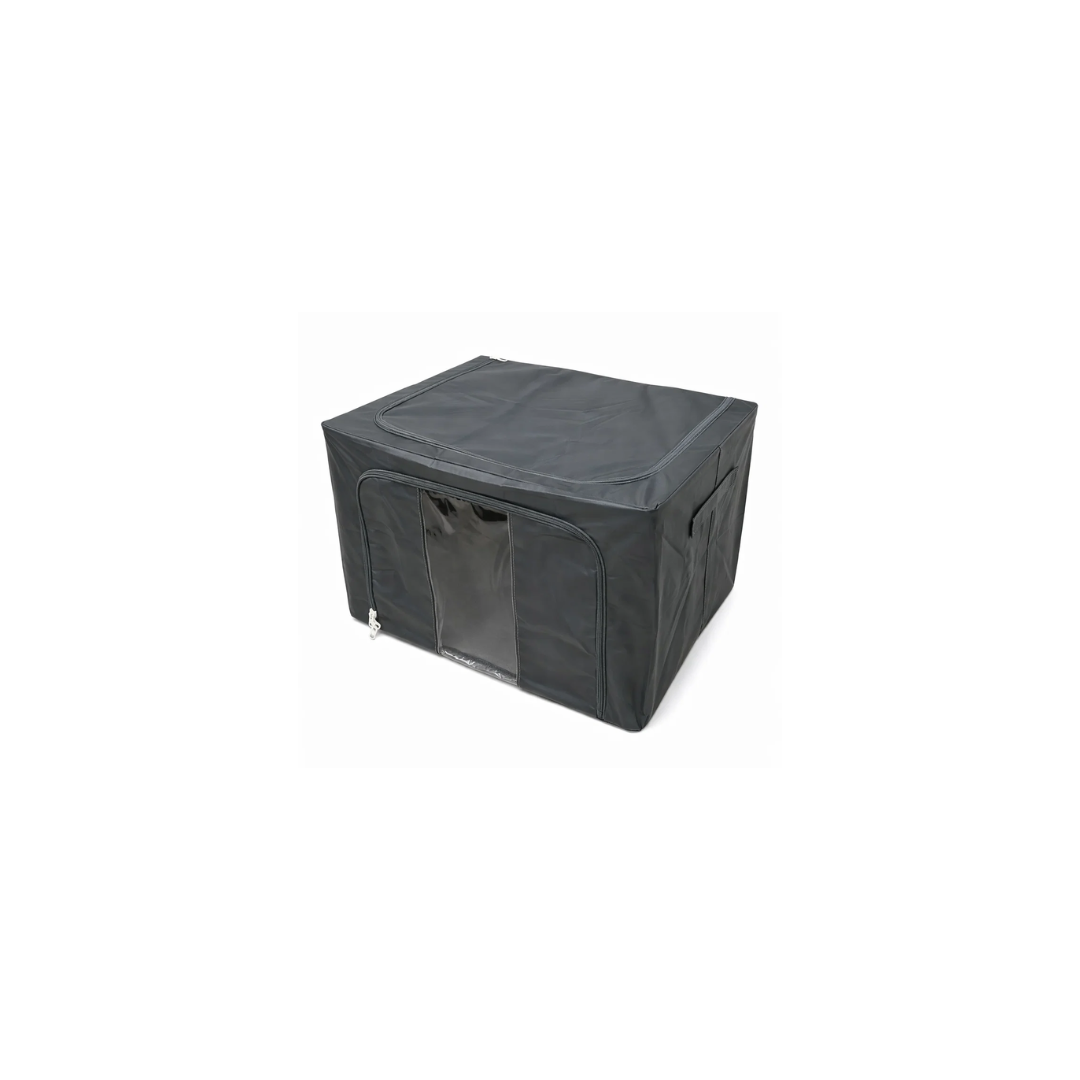 Plain Black Foldable 1 Narrow Window Storage Box  | Small