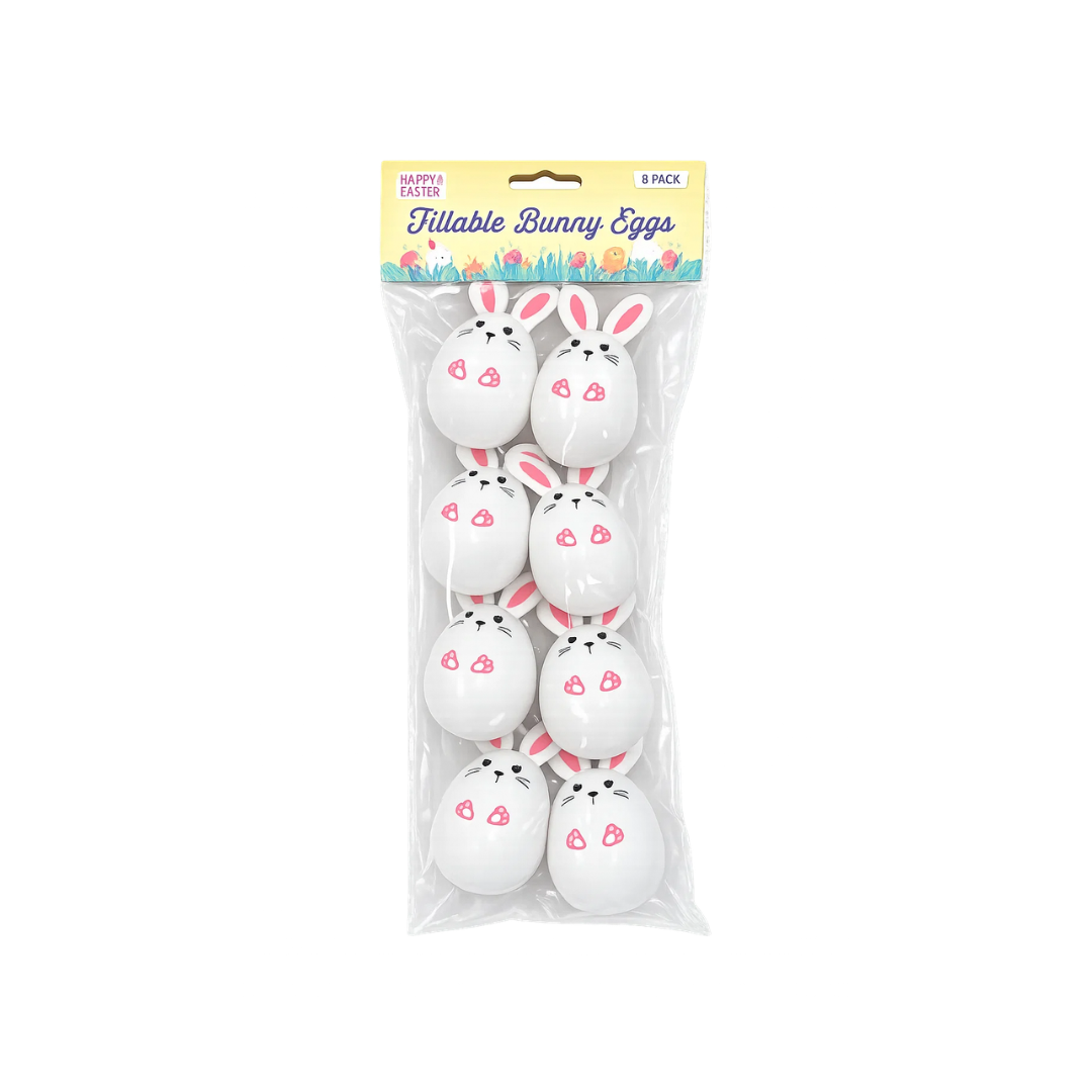 Easter Bunny Fillable Eggs | 8Pcs