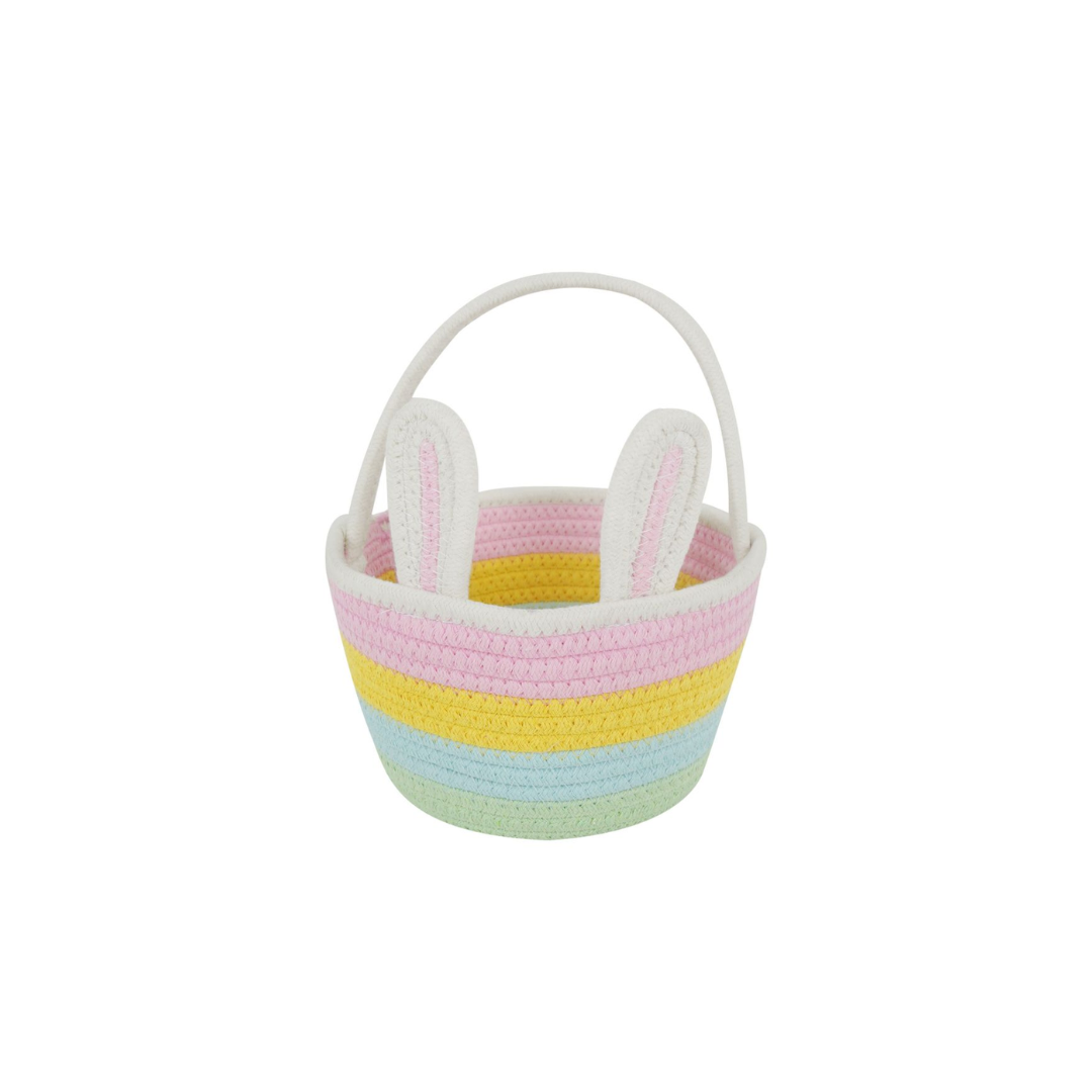 Easter Ears Rainbow Cotton Basket