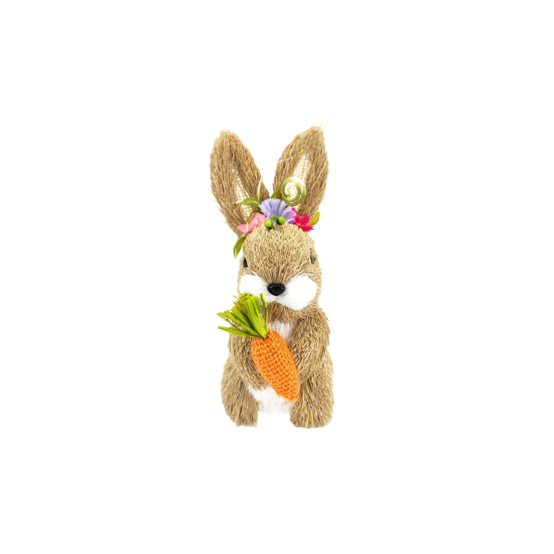 Easter Standing Bunny Holding Carrot Decoration