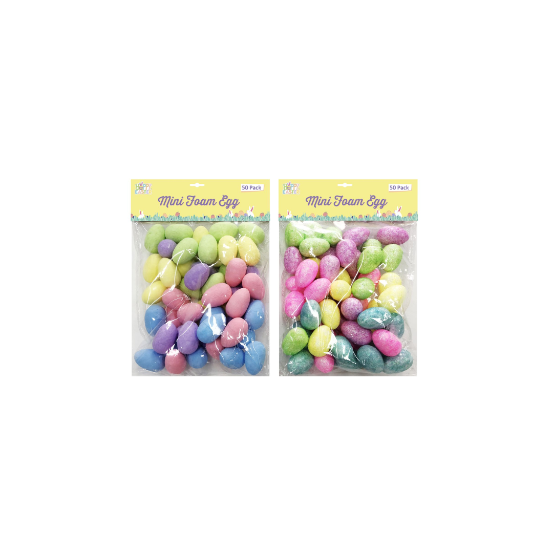 Easter Mini Foam Eggs | 50Pcs