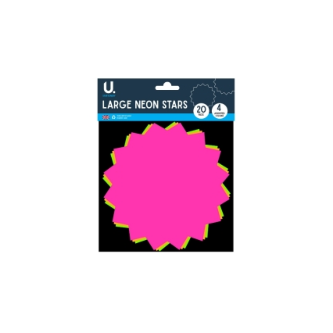 Large Neon Stars | 20Pcs