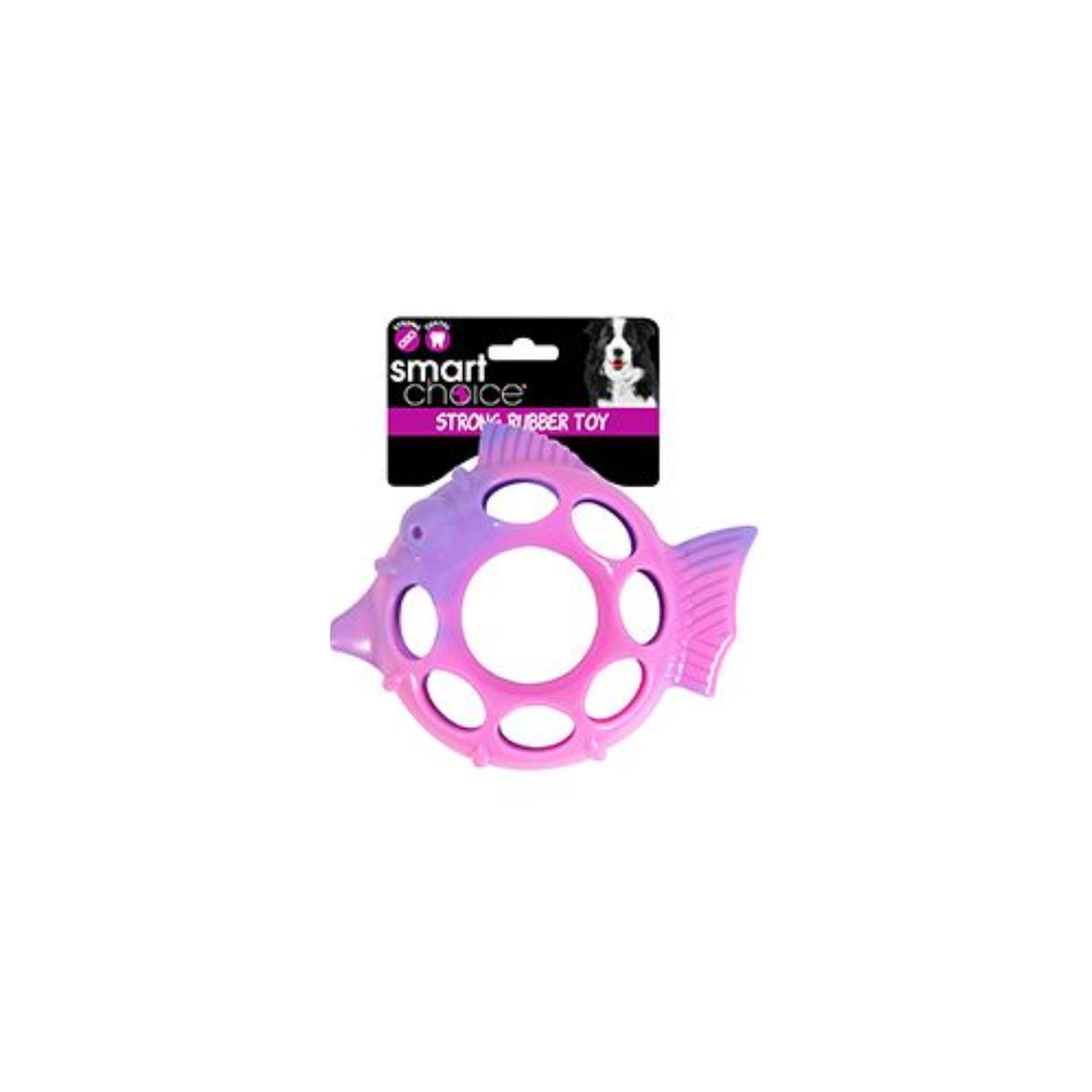 Durable Dental Rubber Fish Dog Toy