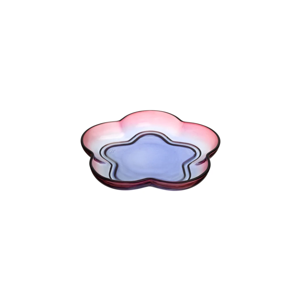 Gradient Coloured Glass Dessert Plate | 19.3CM