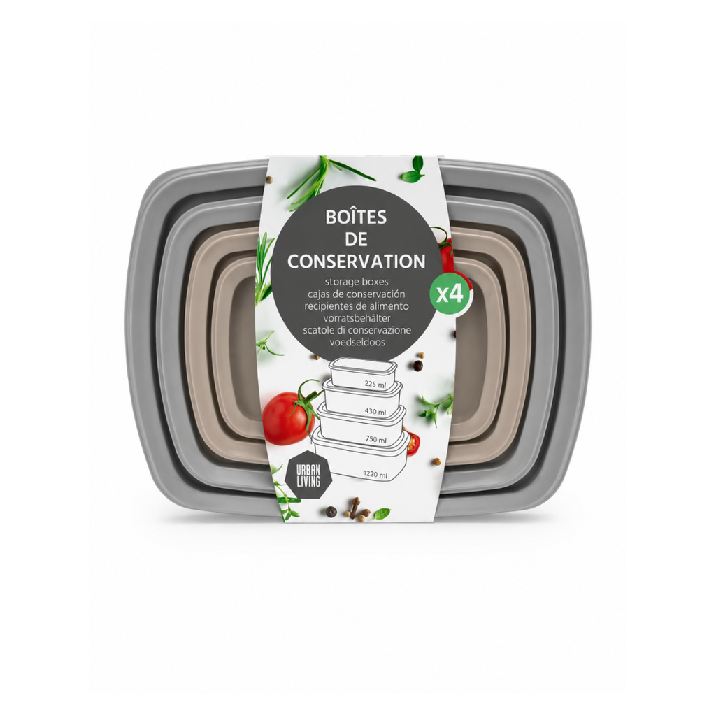 Kitchen Plus Rectangular Fridge Box | 4Pcs