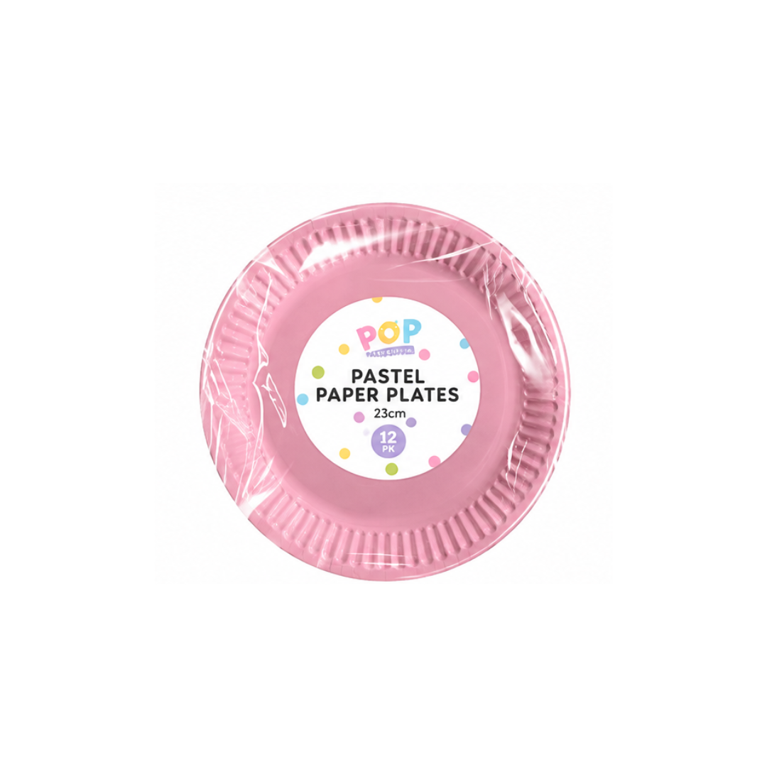 Pastel Paper Plates 23CM | Pack of 10