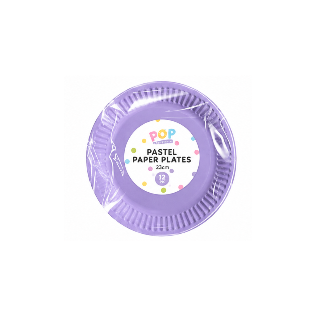 Pastel Paper Plates 23CM | Pack of 10