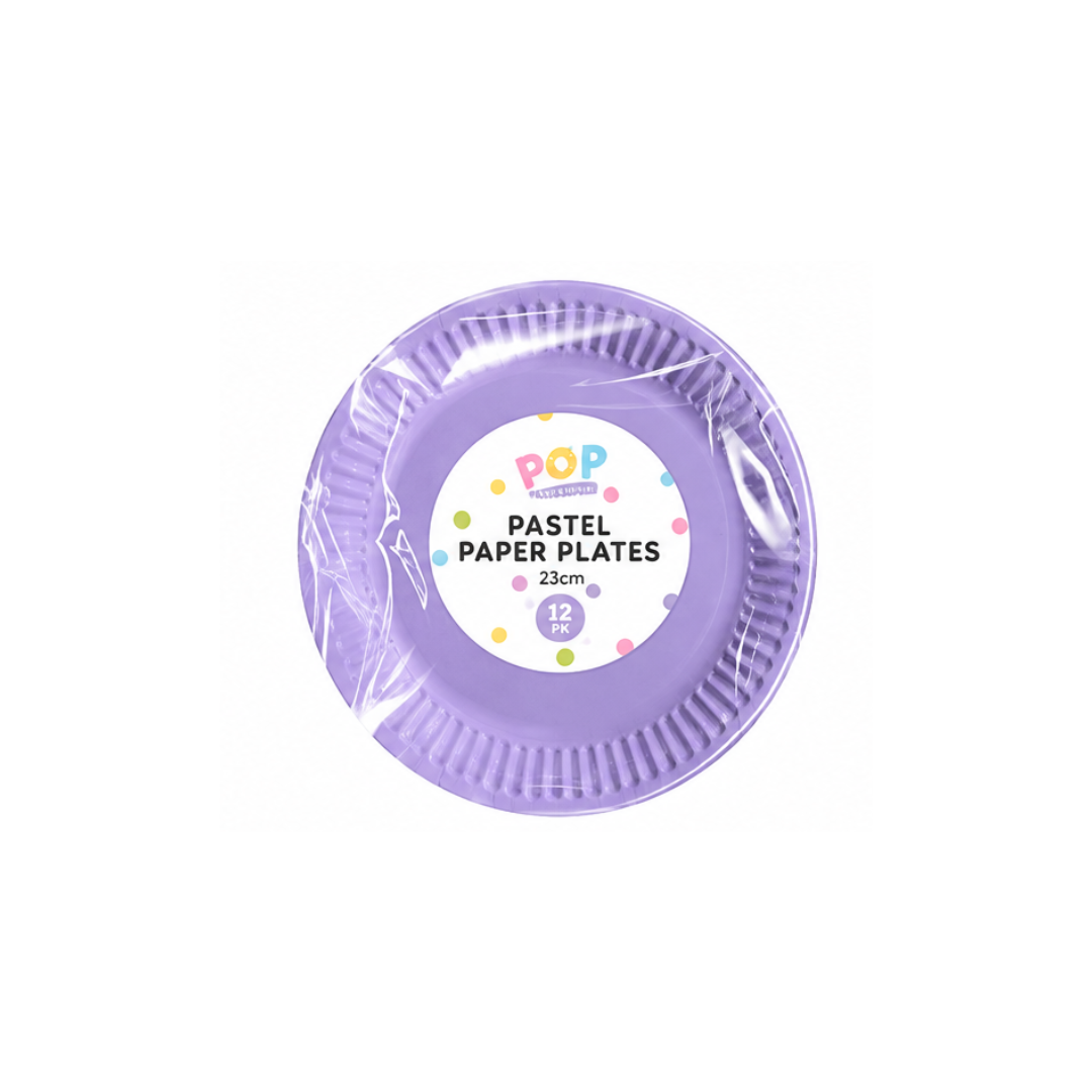 Pastel Paper Plates 23CM | Pack of 10