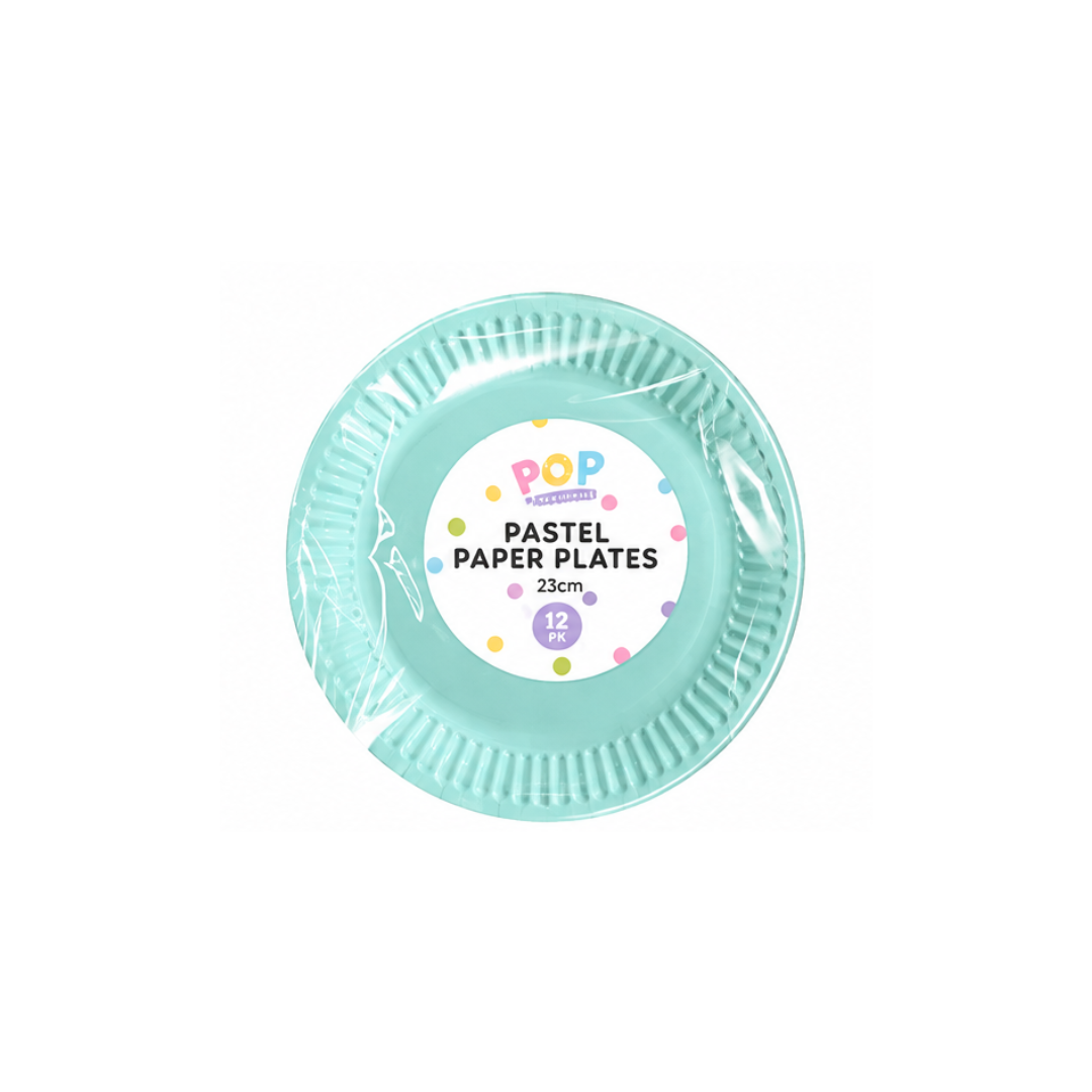 Pastel Paper Plates 23CM | Pack of 10