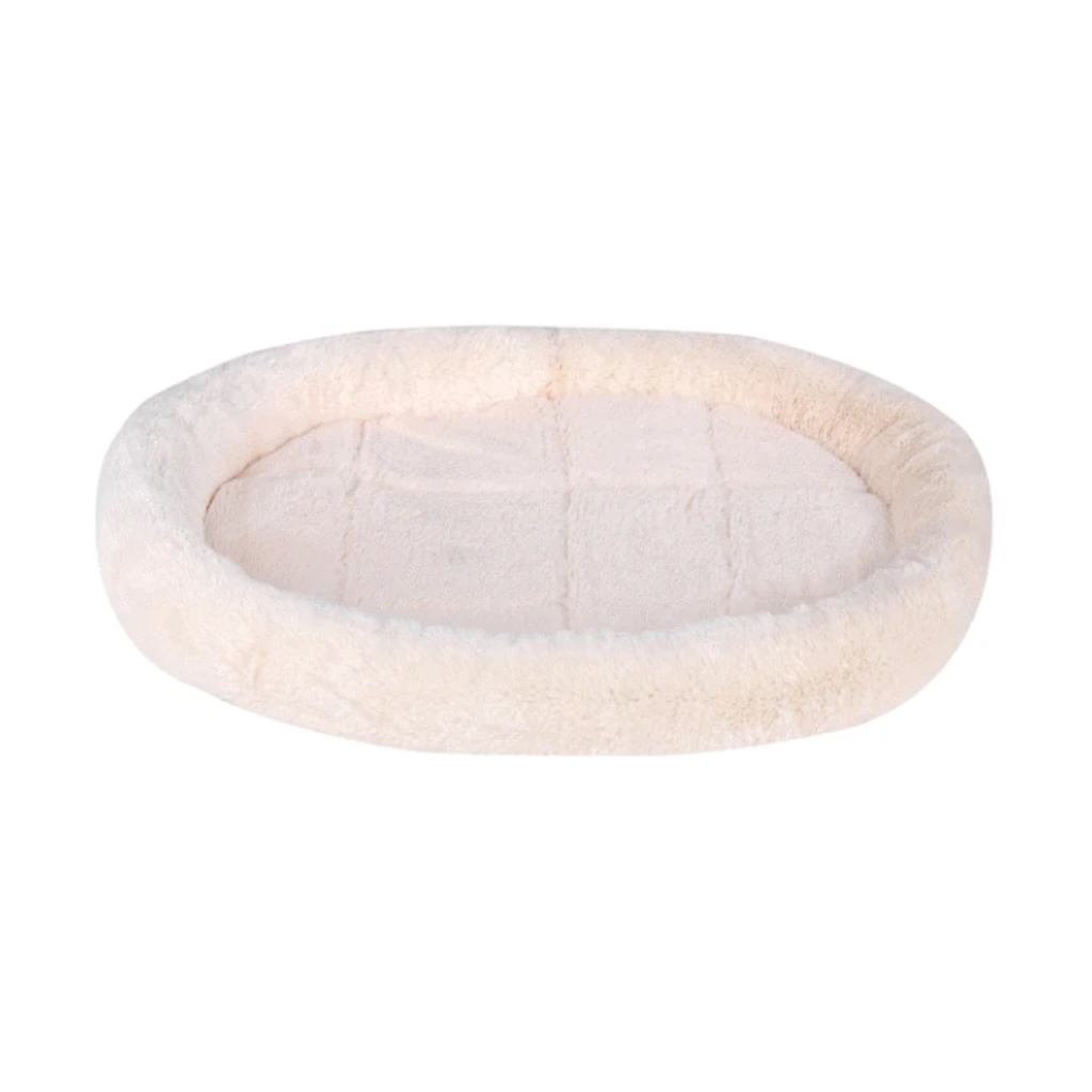 Soft Oval Fabric Pet Bed | 52X43CM