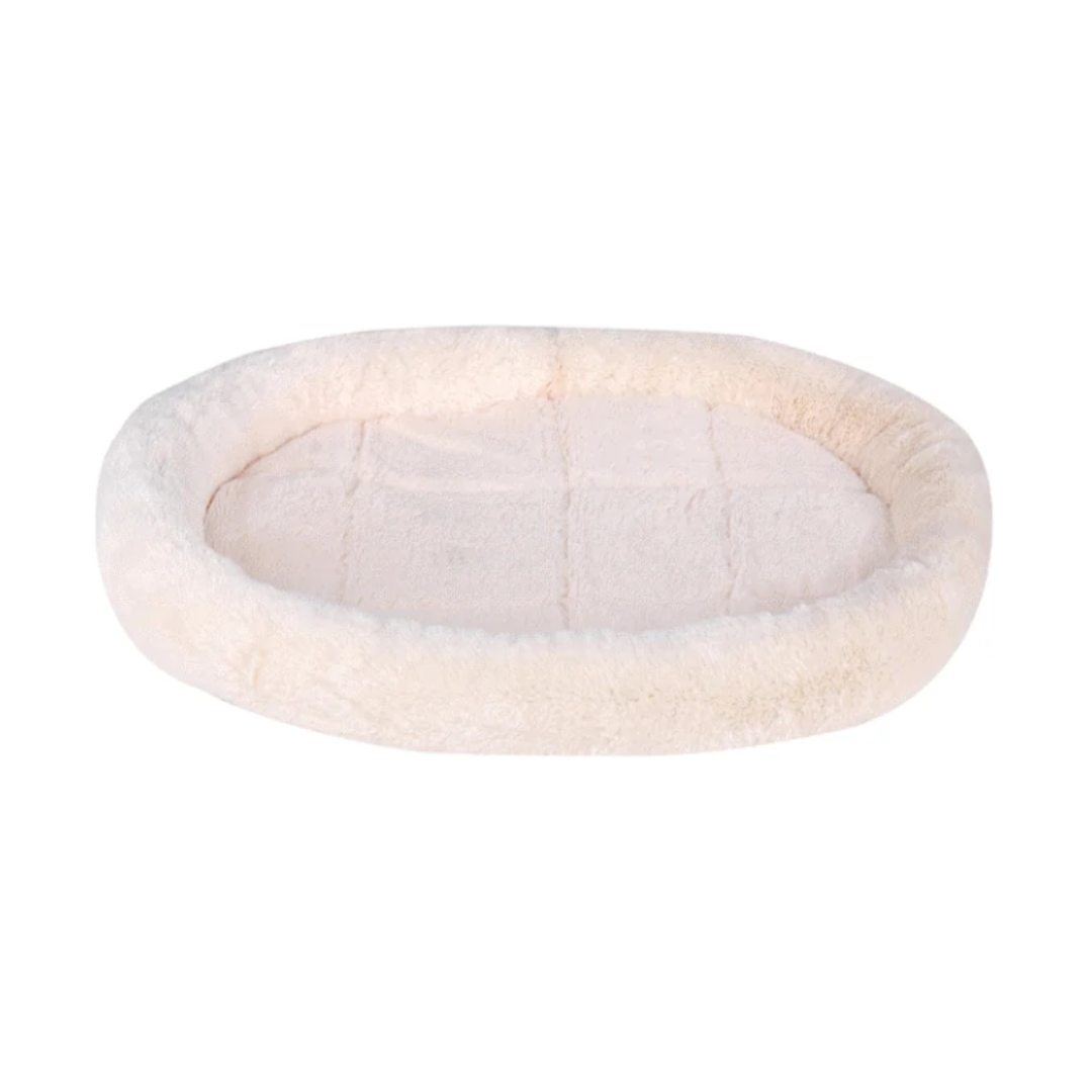 Soft Oval Fabric Pet Bed | 52X43CM