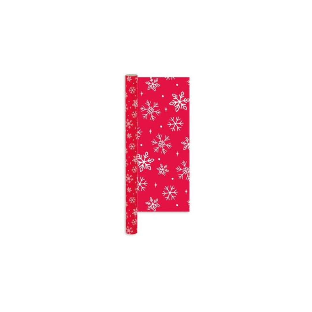 Red & White Snowflake Christmas Wrapping Paper  | 4M