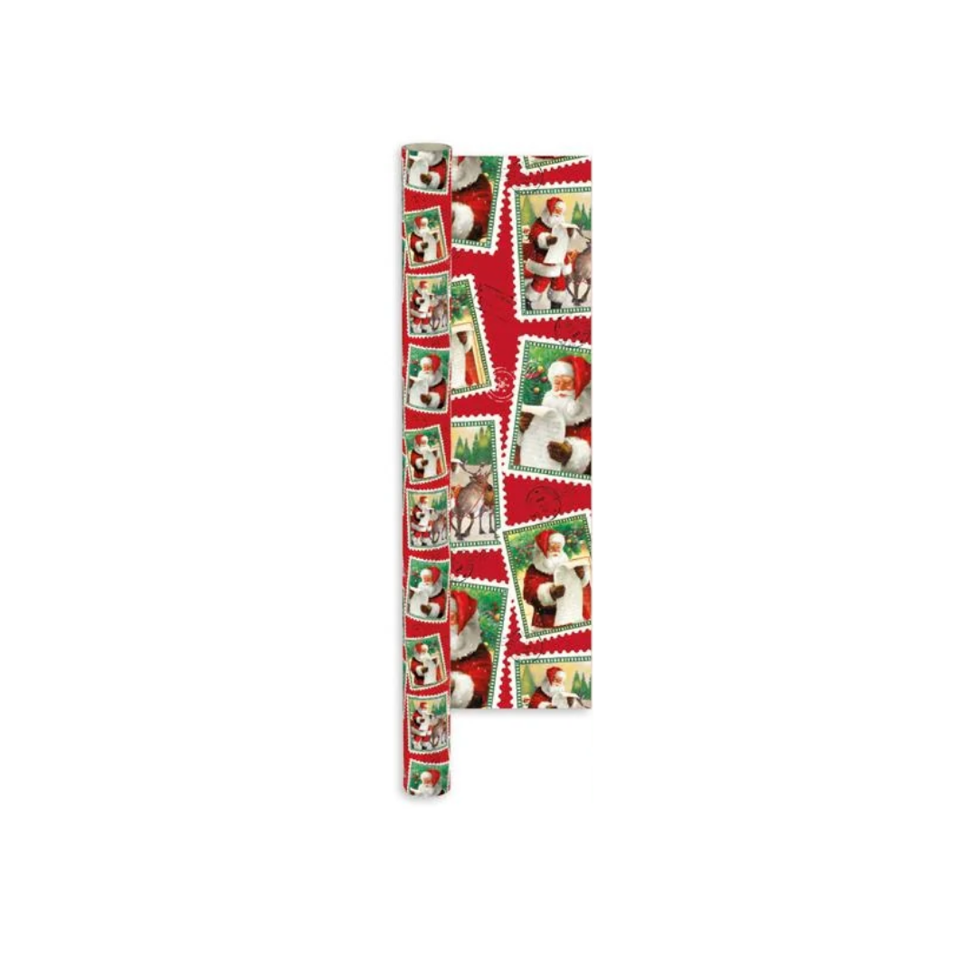 Christmas Elegant Stamps Gift Wrapping Paper | 4M