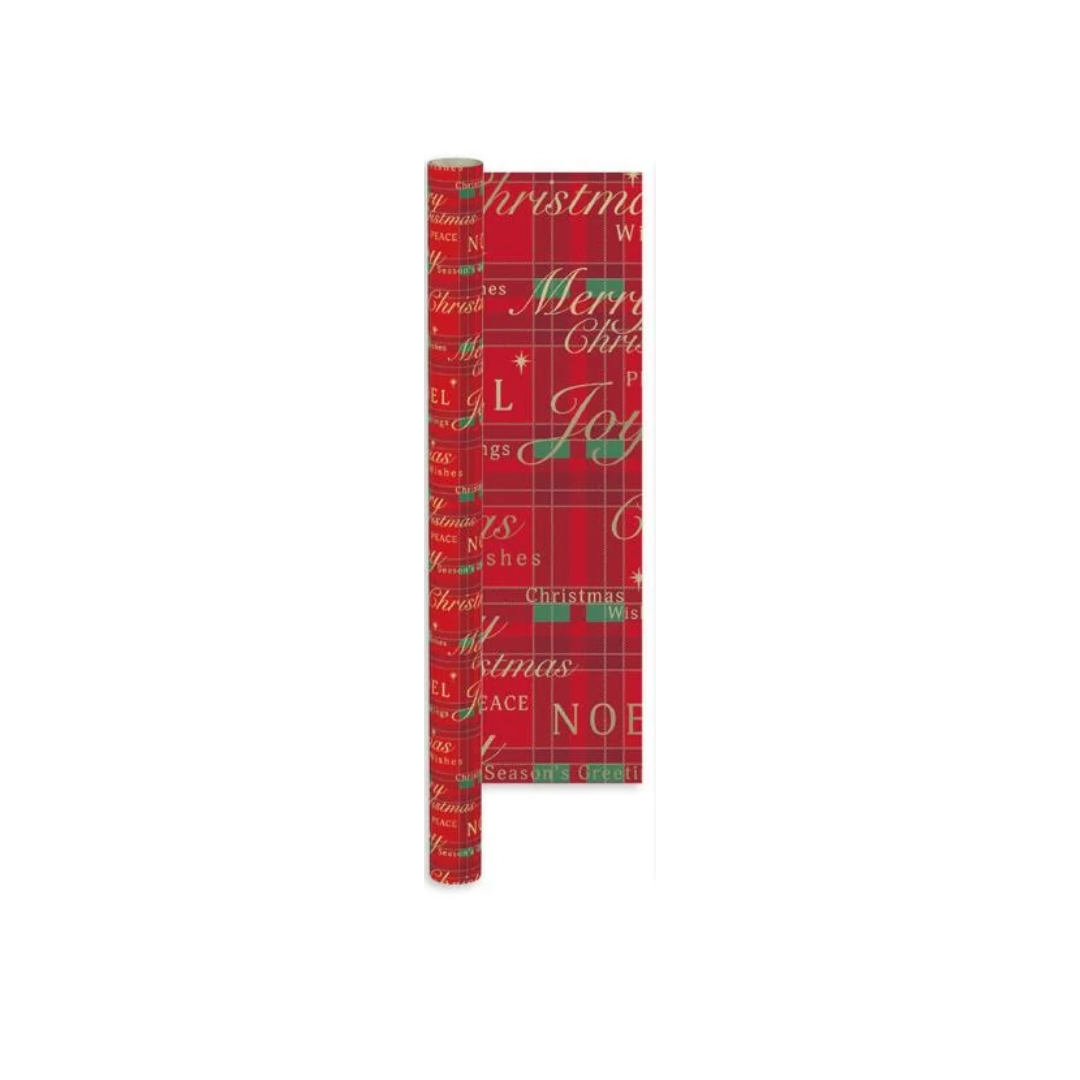 Christmas Elegant Plaid Gift Wrapping Paper | 4M