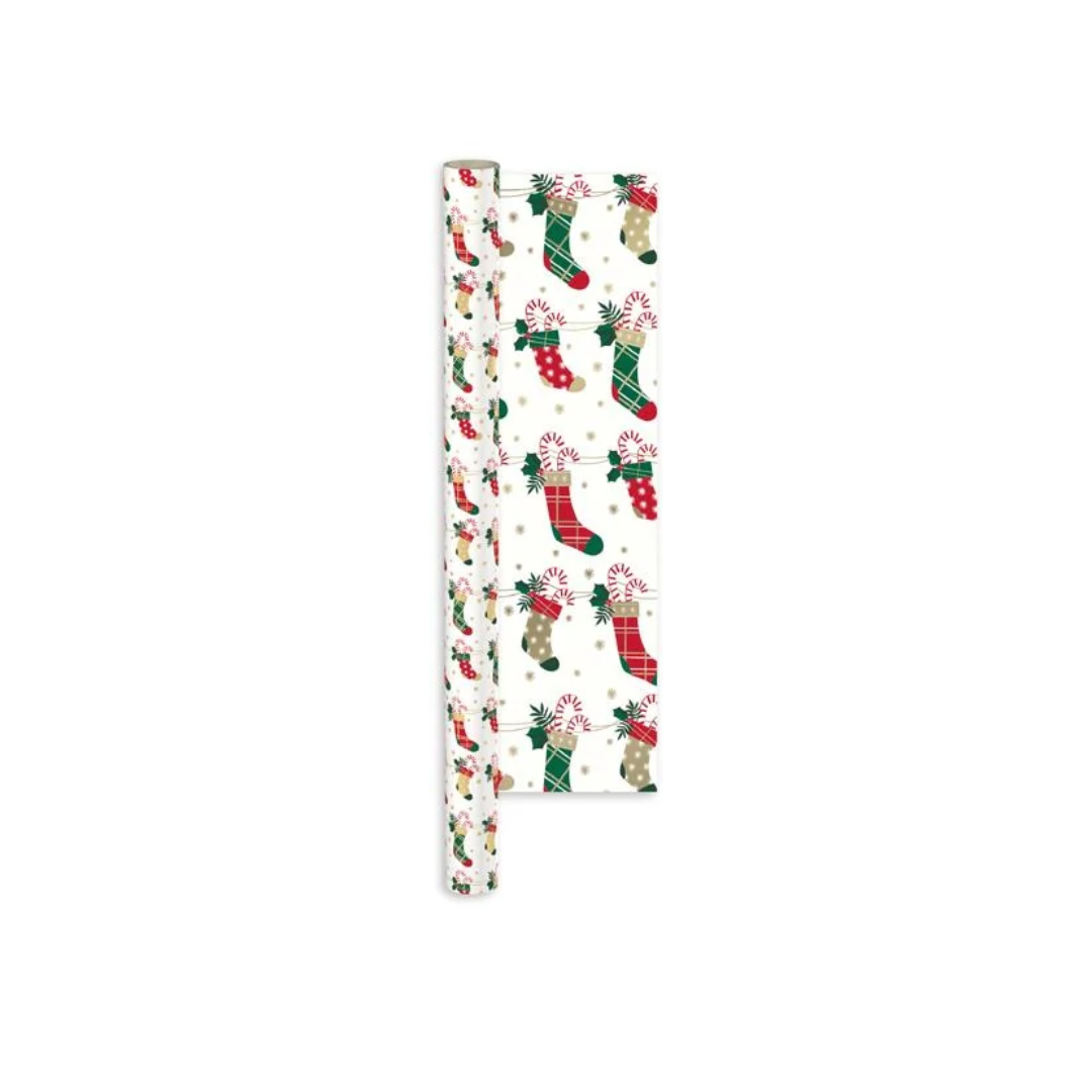 Christmas Elegant Stockings Gift Wrapping Paper | 4M