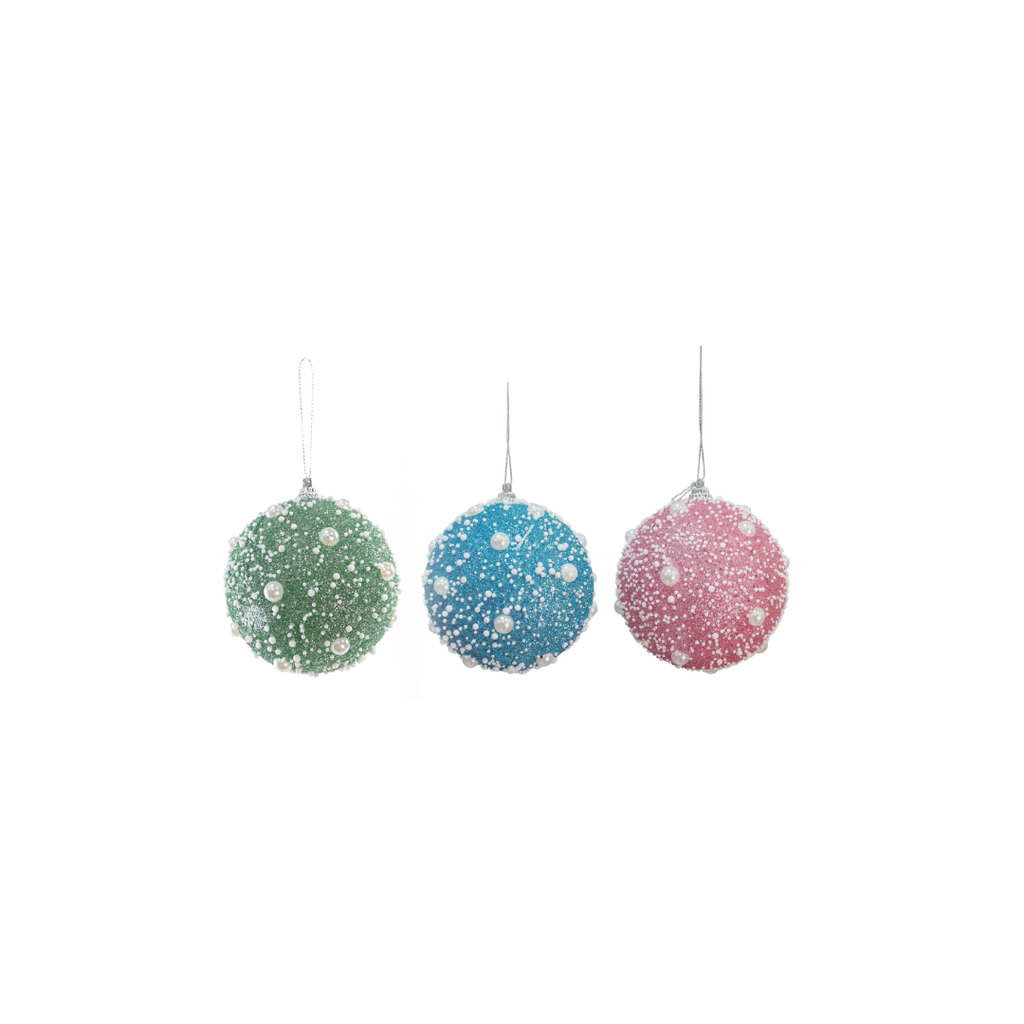 Pastel Pearl Snow Bauble | 8CM