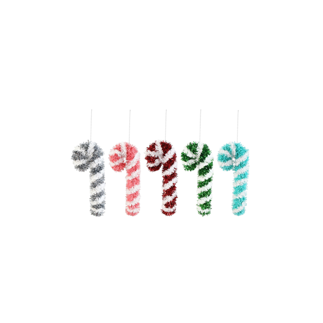 Mini Candy Cane Hanging Tinsel