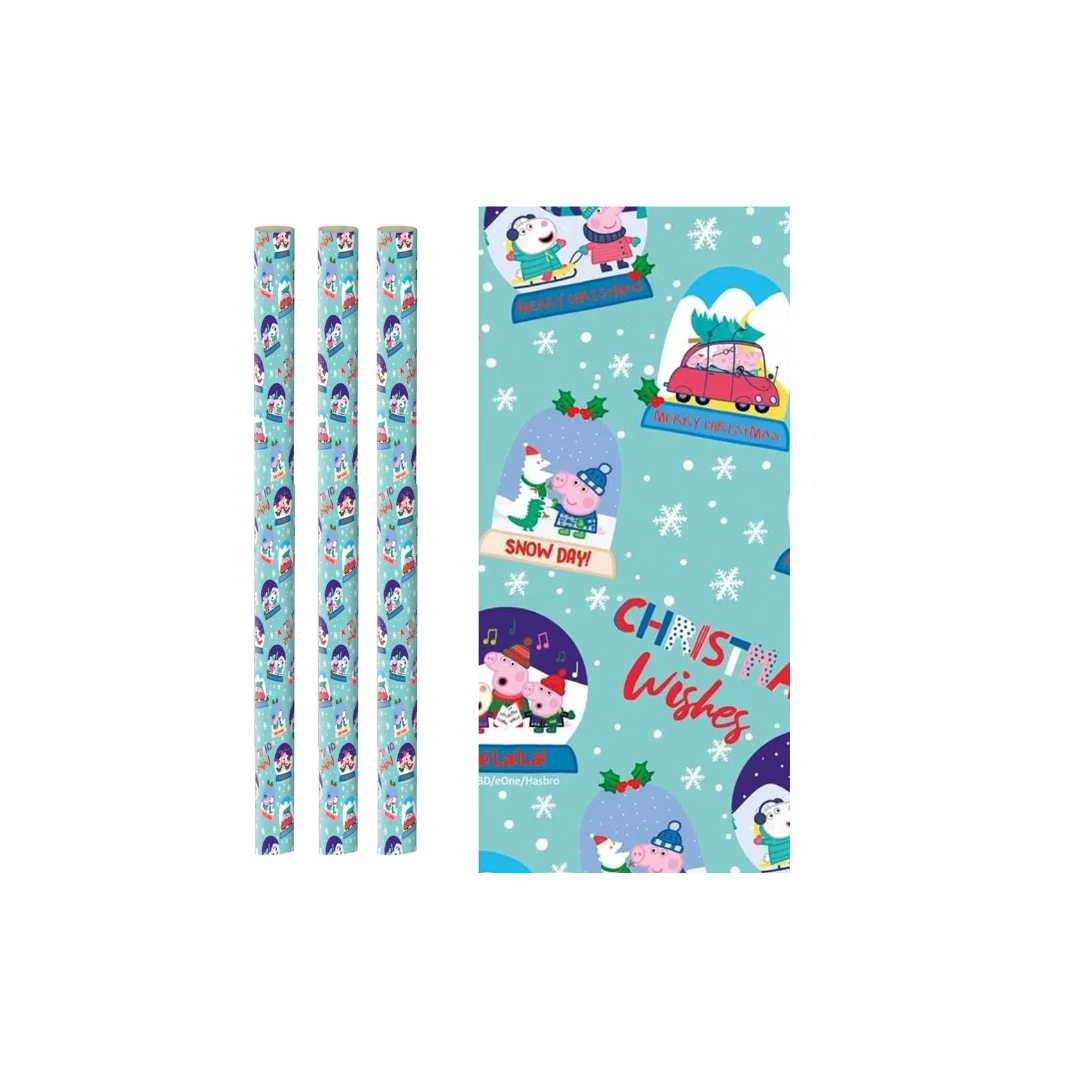 Christmas Peppa Pig Gift Wrapping Paper | 2MX69CM