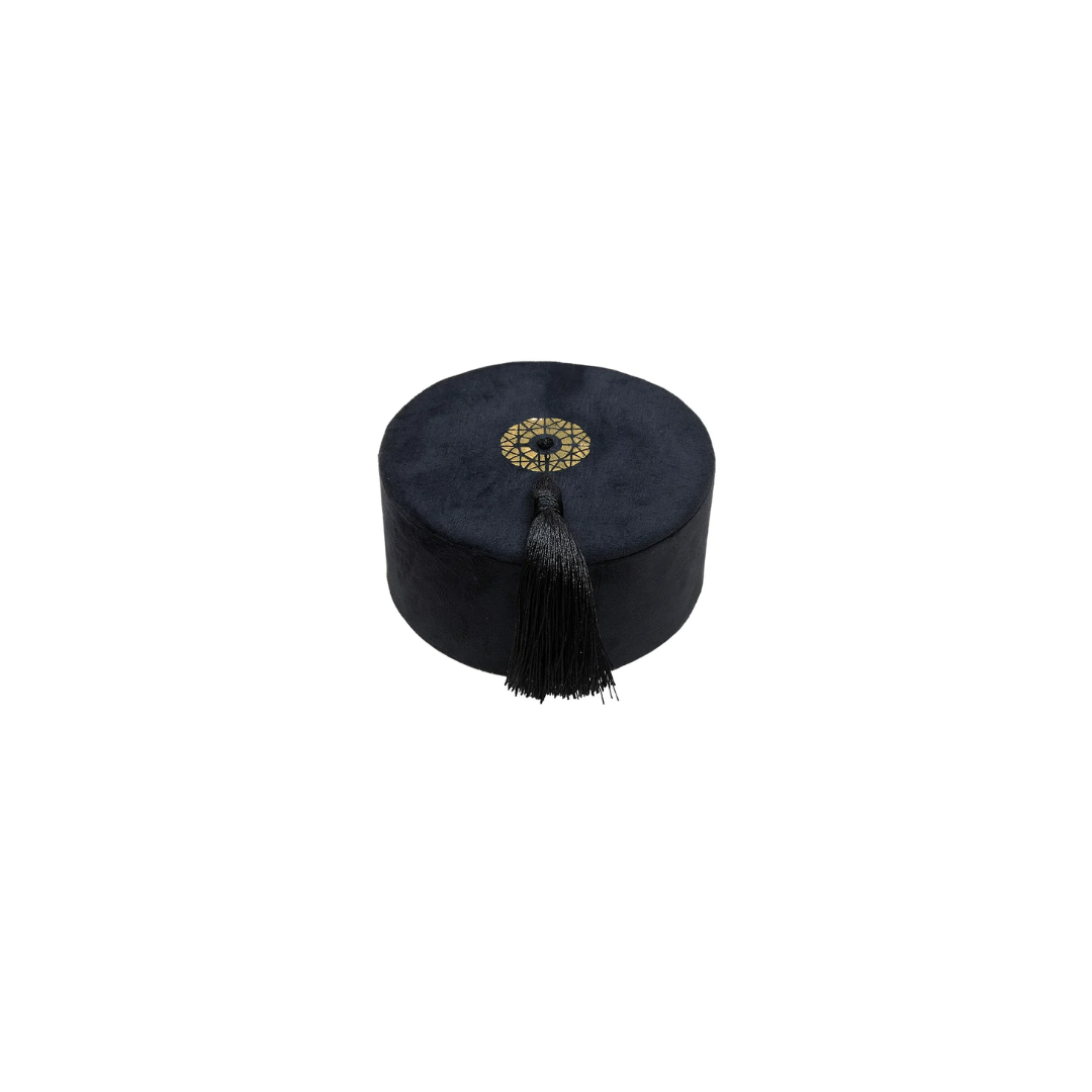 Round Velvet Jewellery Box | 13.5CM