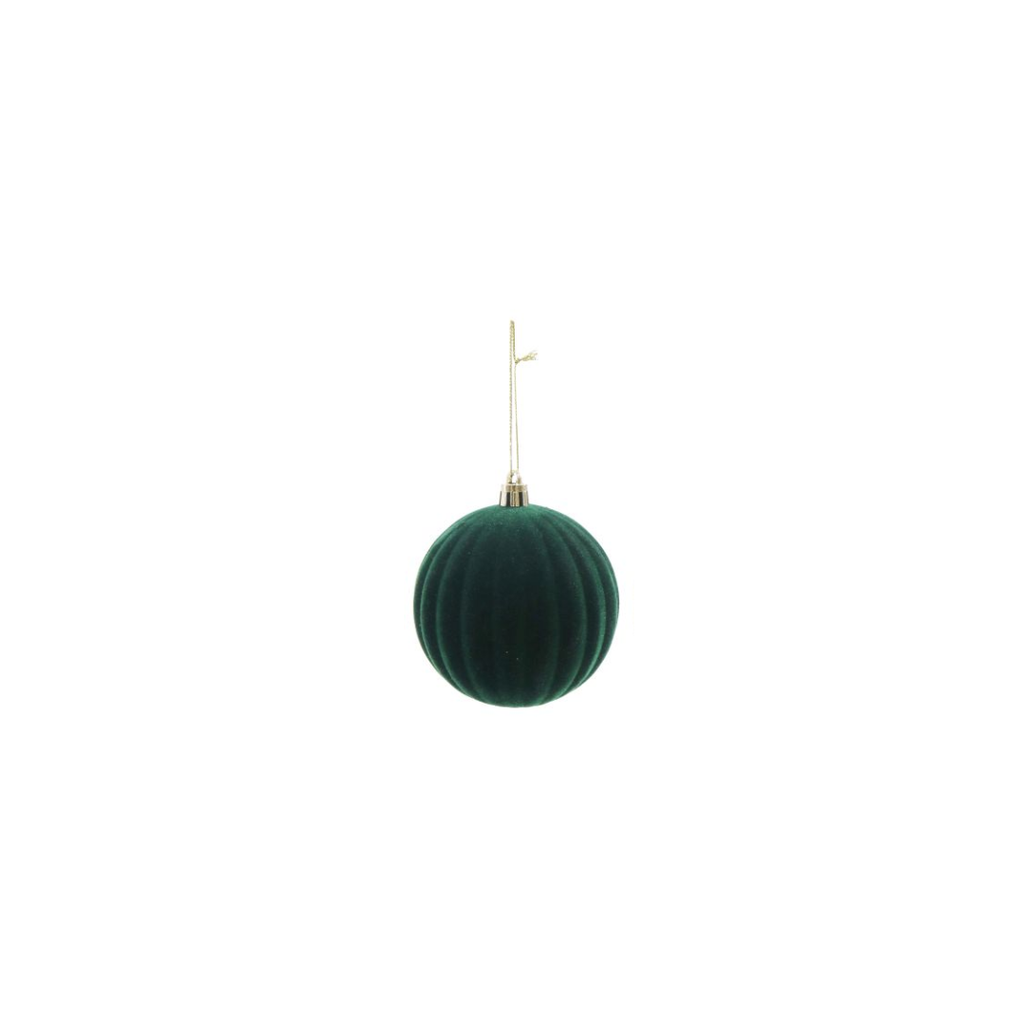 Flocked Bauble | 8CM
