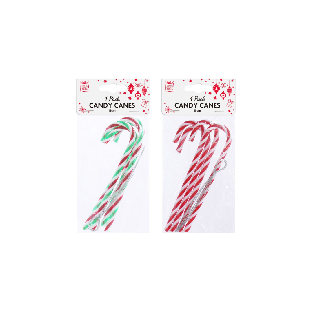 15CM Candy Canes Decorations | 4Pcs