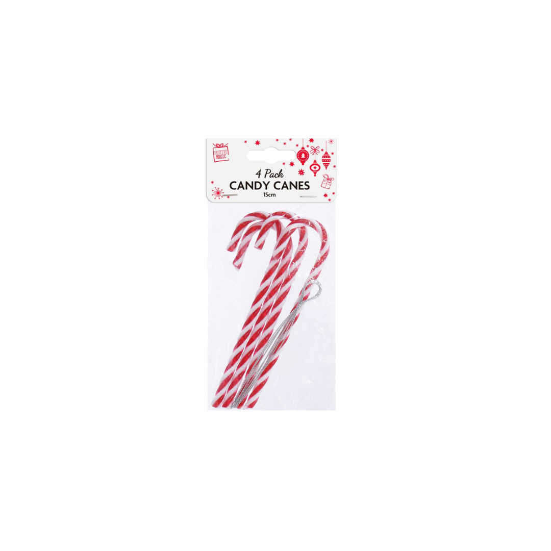 15CM Candy Canes Decorations | 4Pcs