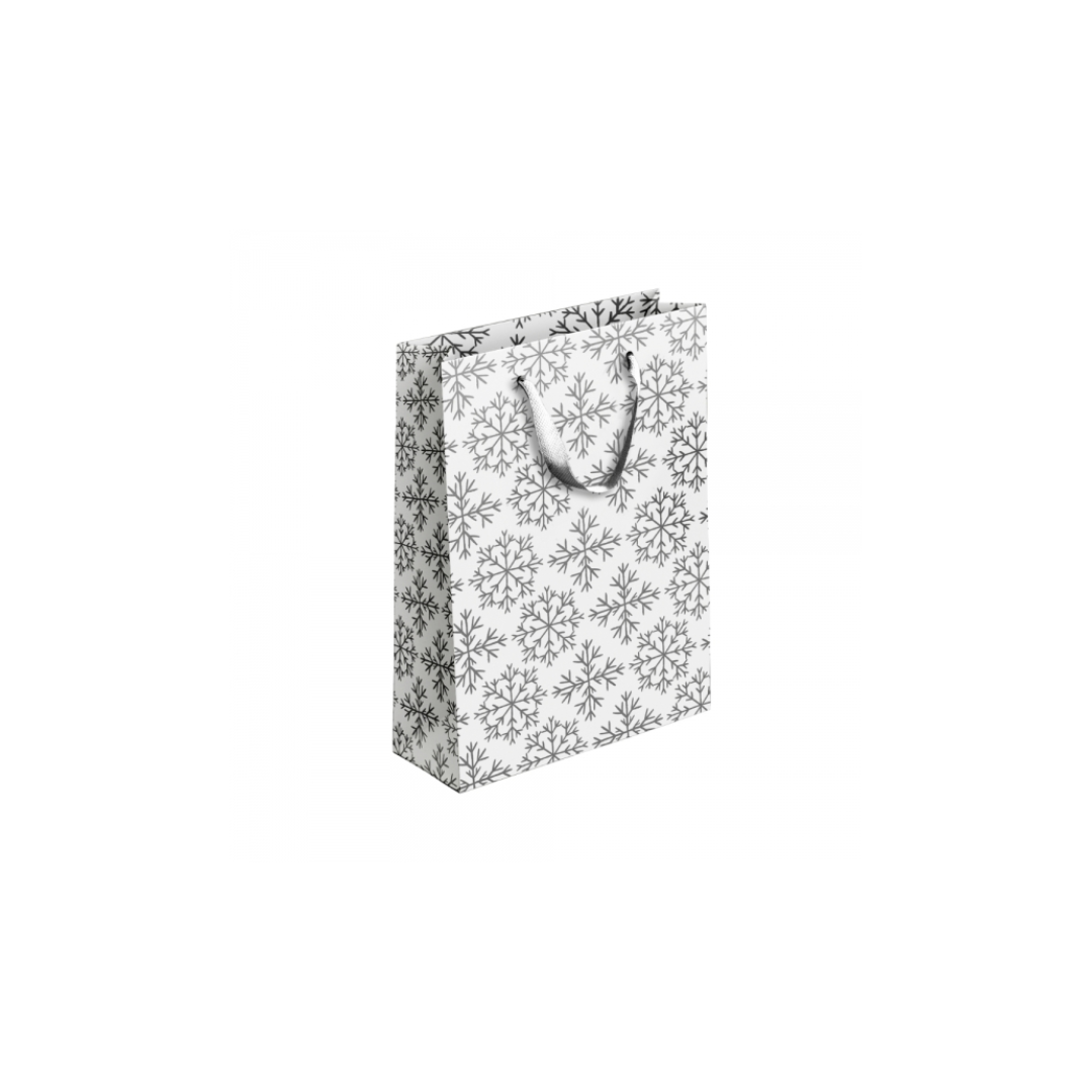 Silver & Gold Bottle Gift Bag | 12X36X10CM