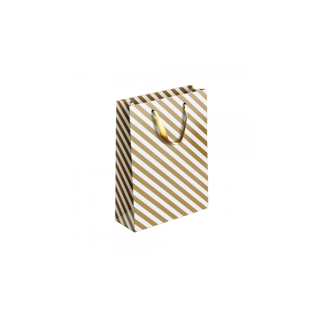 Silver & Gold Bottle Gift Bag | 12X36X10CM