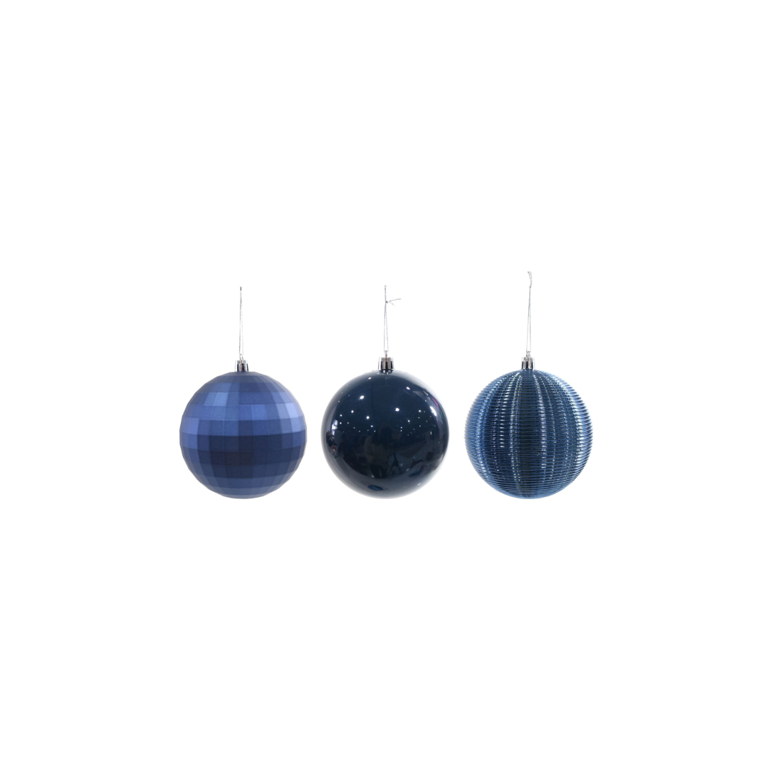 10CM Cylinder Navy Baubles | 6PCS