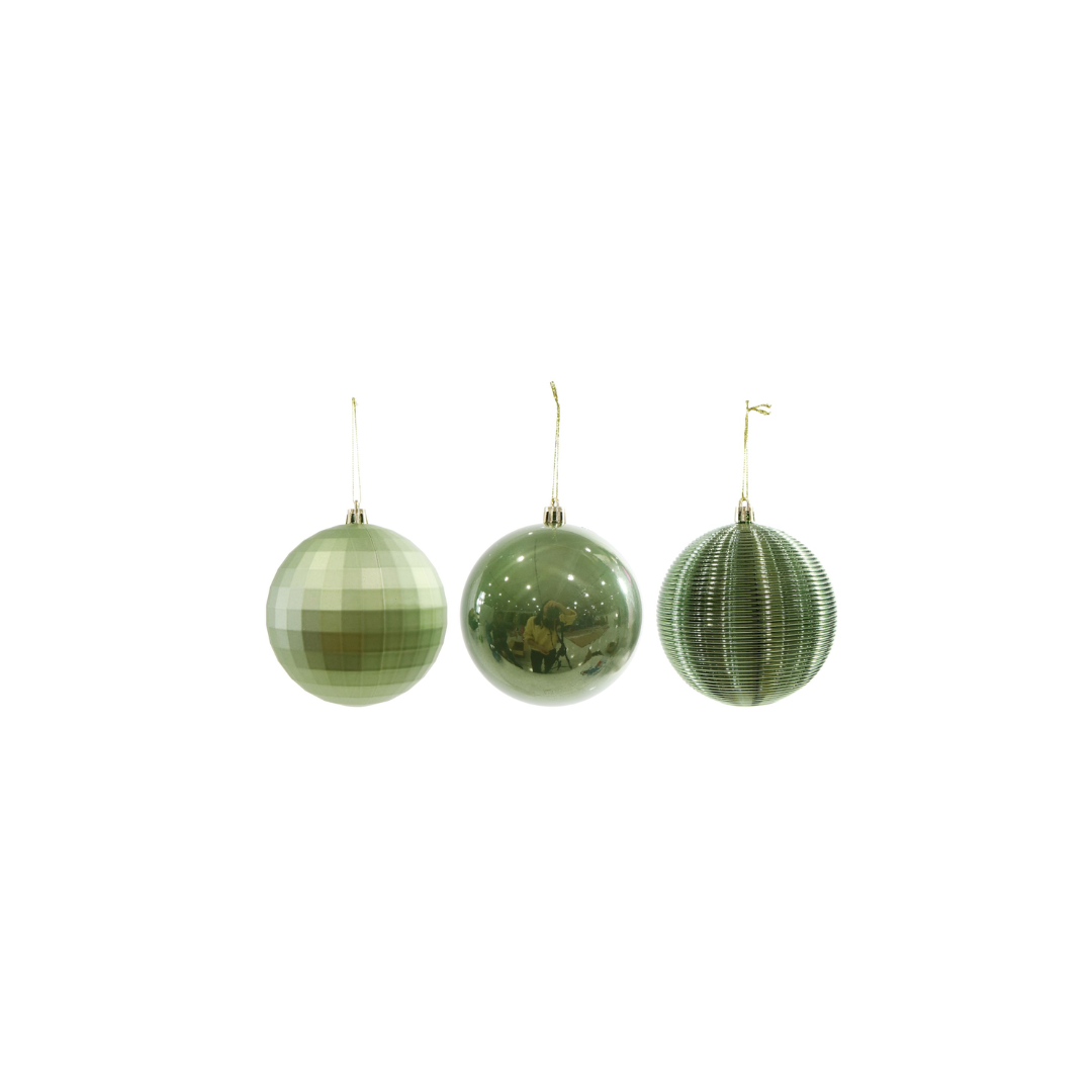 10CM Cylinder Green Baubles | 6PCS